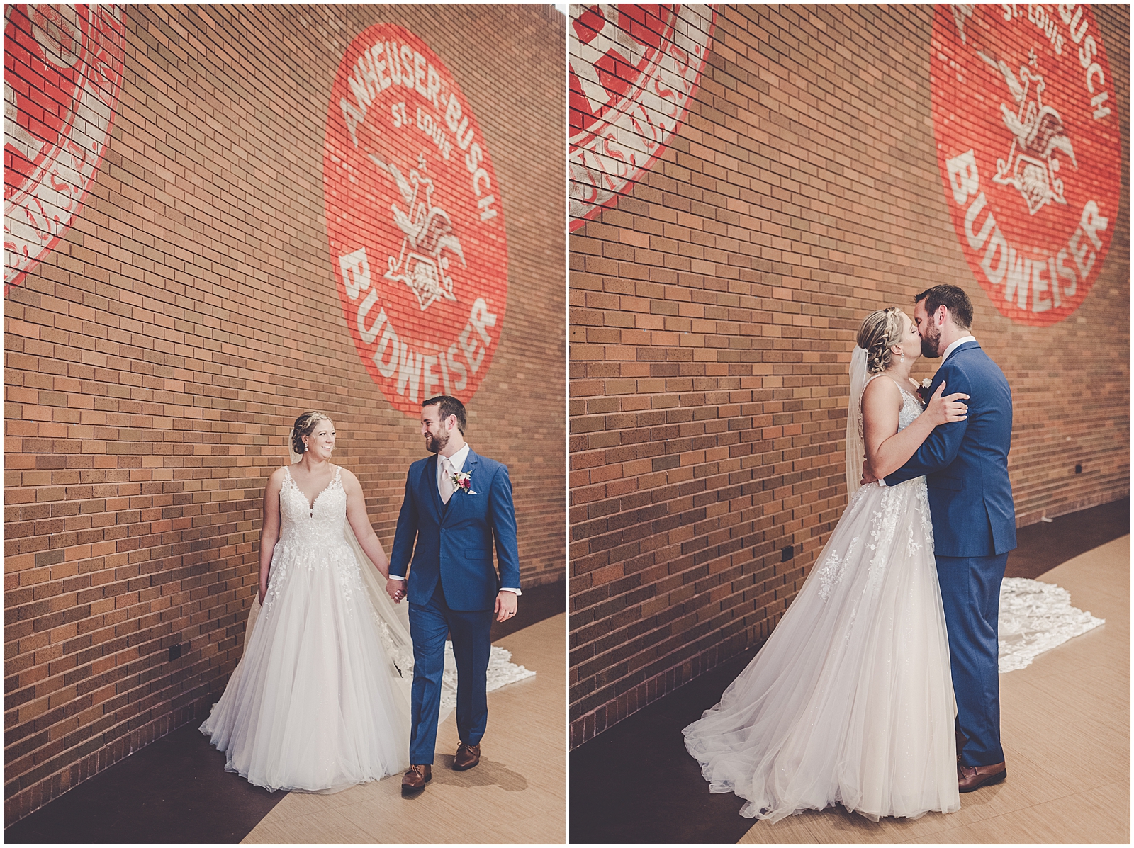 Catherine & Garrett's Anheuser-Busch and Clayton Plaza Hotel wedding in St. Louis with Chicagoland photographer Kara Evans Photographer.