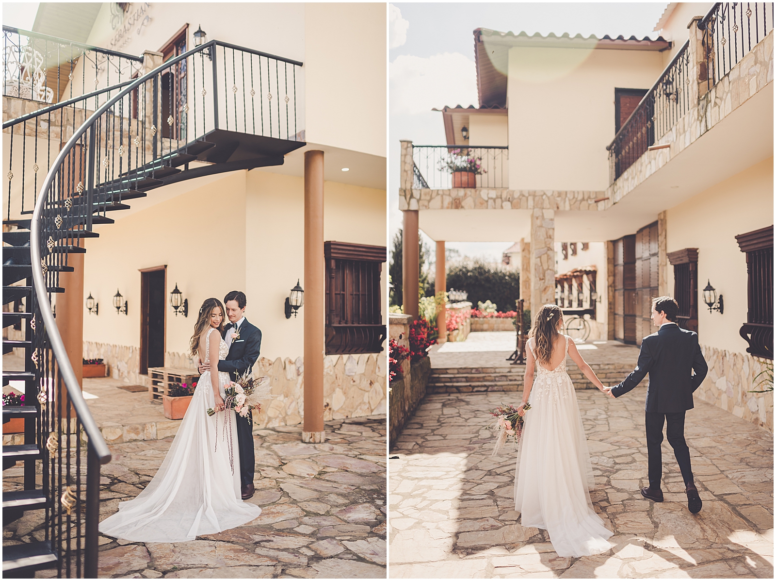 Maria Paula and Mauricio's romantic wedding at Hacienda San Sebastian Rosal in Colombia with Chicago photographer Kara Evans Photographer.