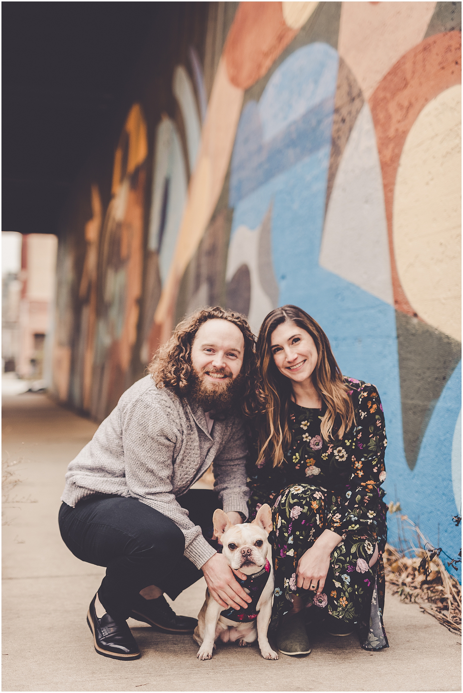 Marisa & Kristopher's Hubbard Street and North Avenue Beach engagement photos with Chicagoland wedding photographer Kara Evans Photographer.