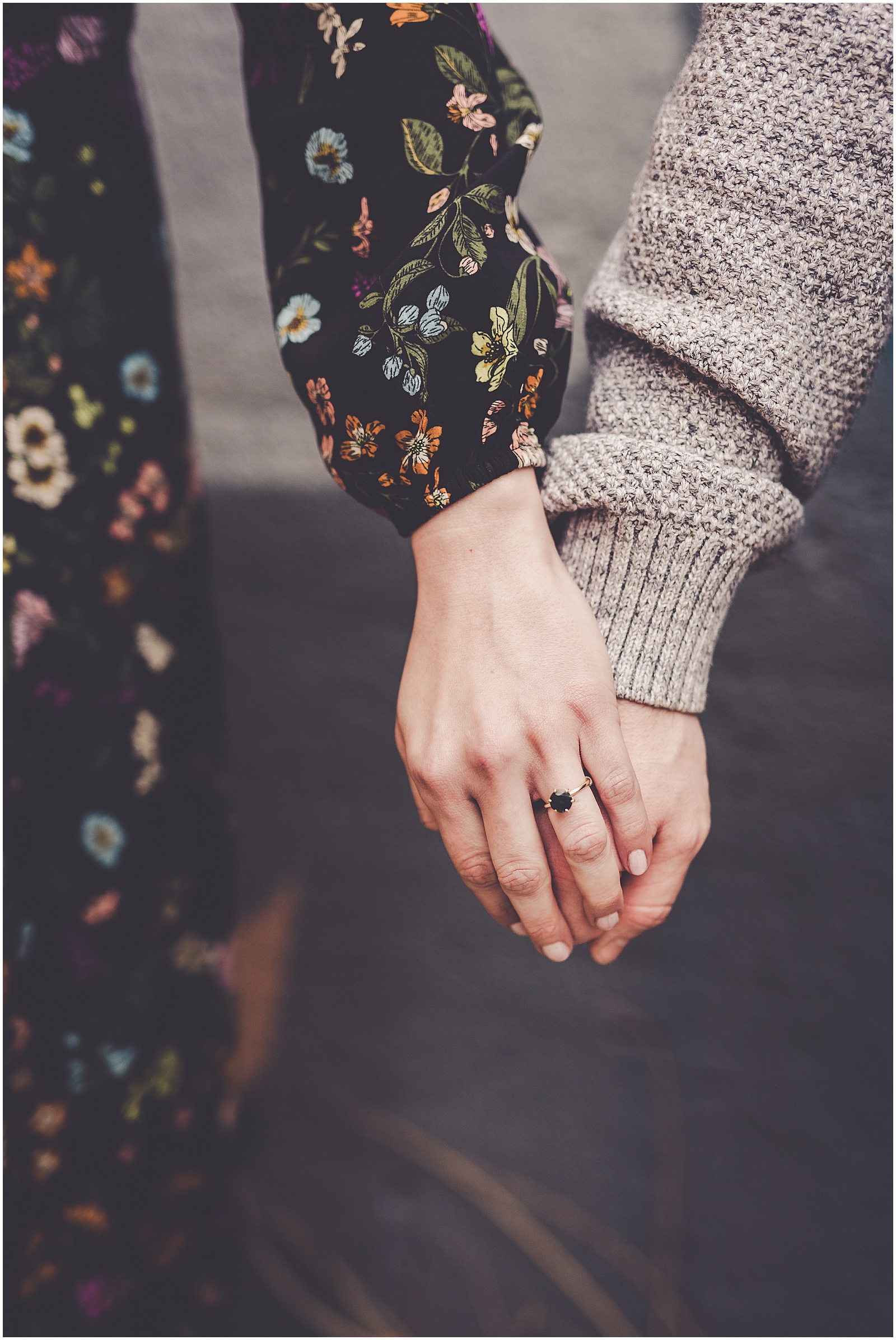 Marisa & Kristopher's Hubbard Street and North Avenue Beach engagement photos with Chicagoland wedding photographer Kara Evans Photographer.