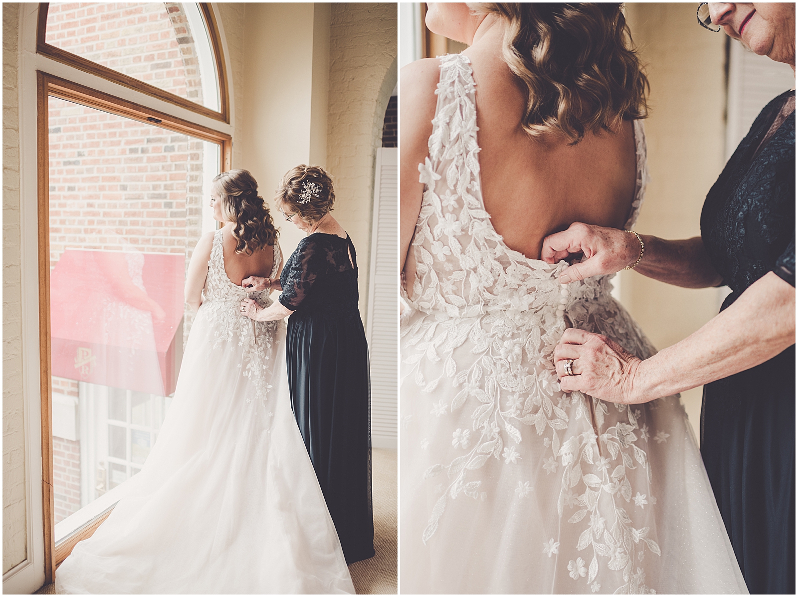 Meredith and Ryan's December Park Ridge Country Club wedding in Park Ridge, IL with Chicagoland wedding photographer Kara Evans Photographer.