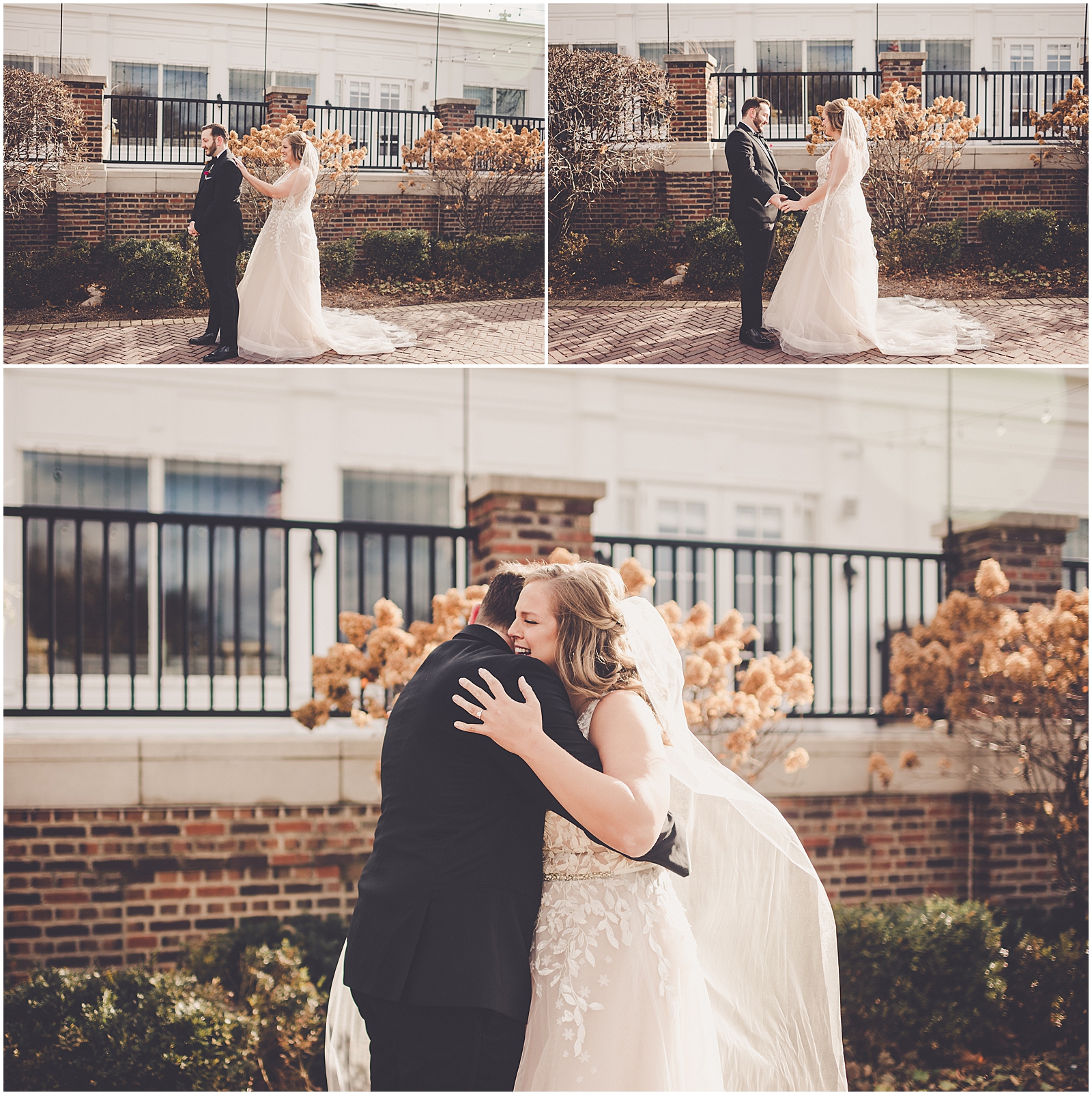 Meredith and Ryan's December Park Ridge Country Club wedding in Park Ridge, IL with Chicagoland wedding photographer Kara Evans Photographer.