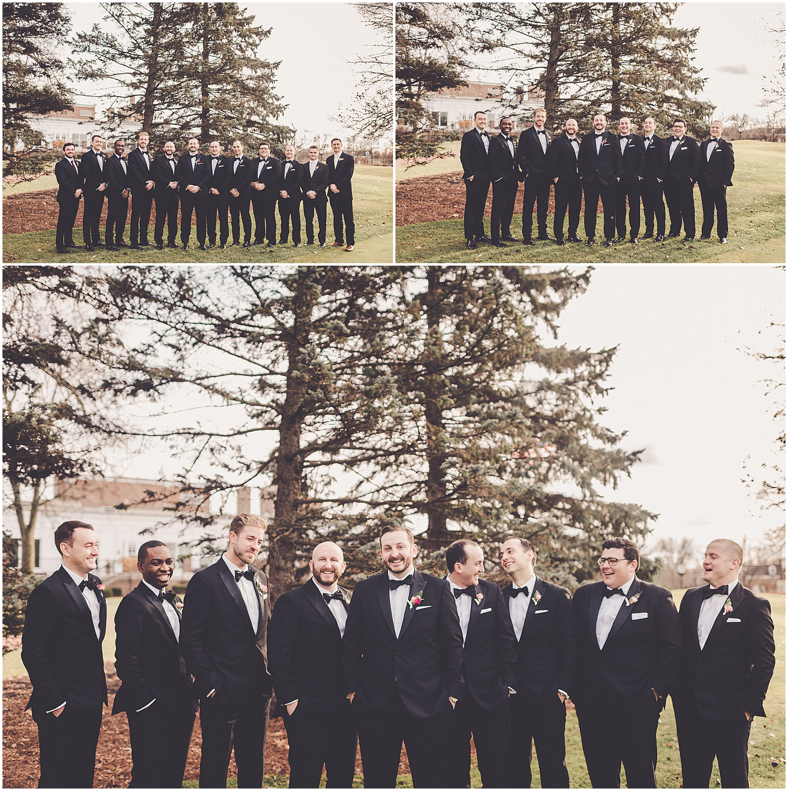 Meredith and Ryan's December Park Ridge Country Club wedding in Park Ridge, IL with Chicagoland wedding photographer Kara Evans Photographer.