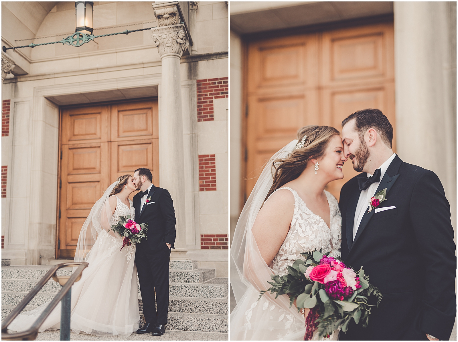 Meredith and Ryan's December Park Ridge Country Club wedding in Park Ridge, IL with Chicagoland wedding photographer Kara Evans Photographer.