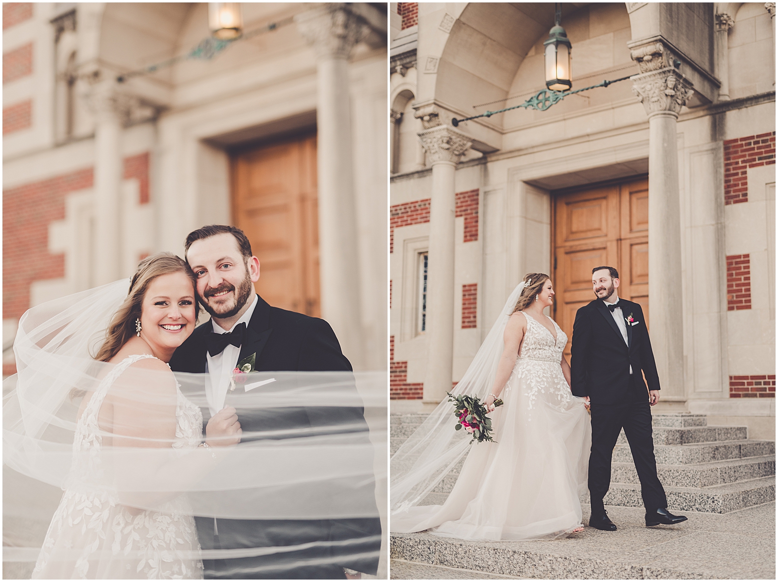 Meredith and Ryan's December Park Ridge Country Club wedding in Park Ridge, IL with Chicagoland wedding photographer Kara Evans Photographer.