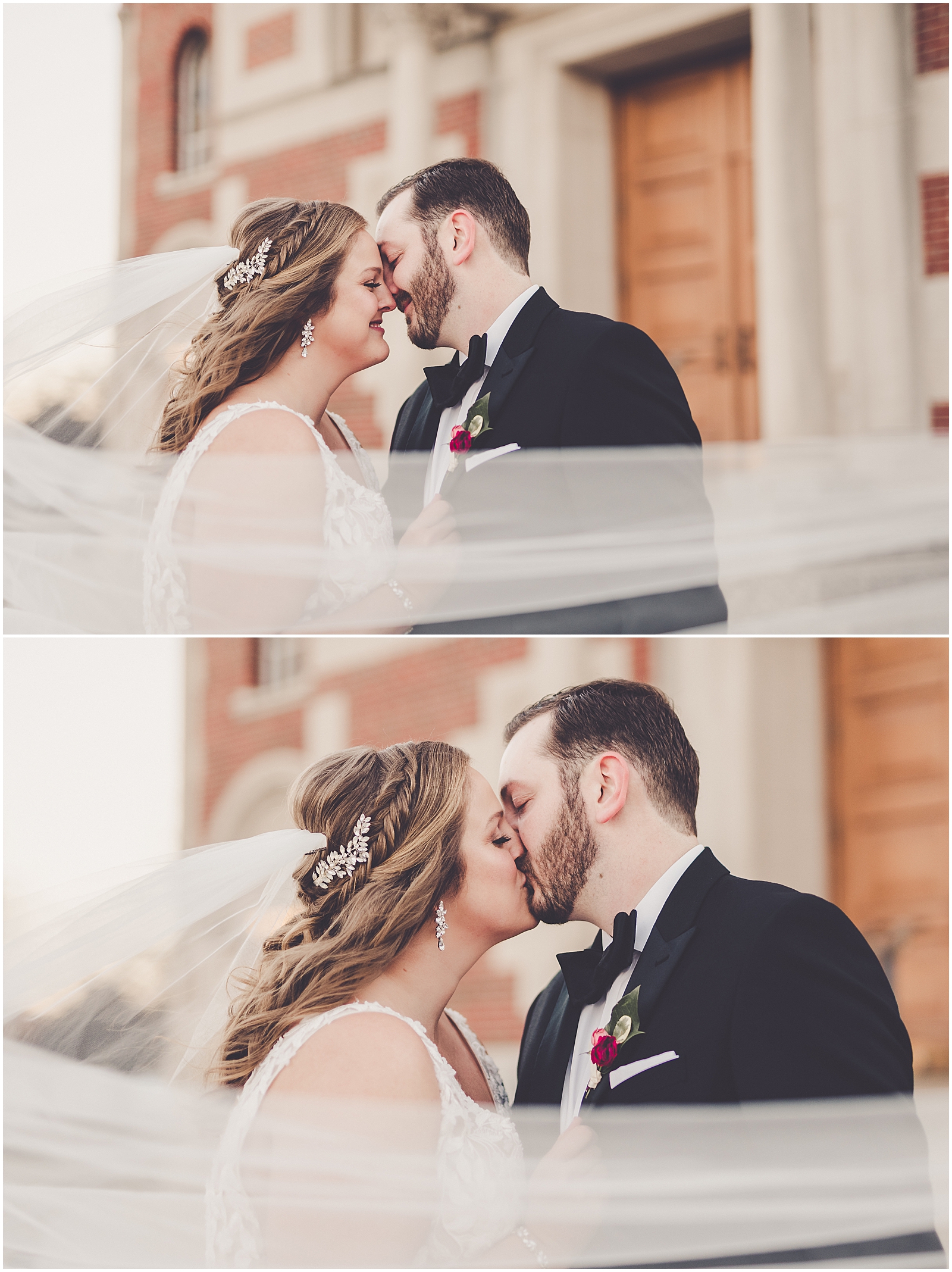 Meredith and Ryan's December Park Ridge Country Club wedding in Park Ridge, IL with Chicagoland wedding photographer Kara Evans Photographer.