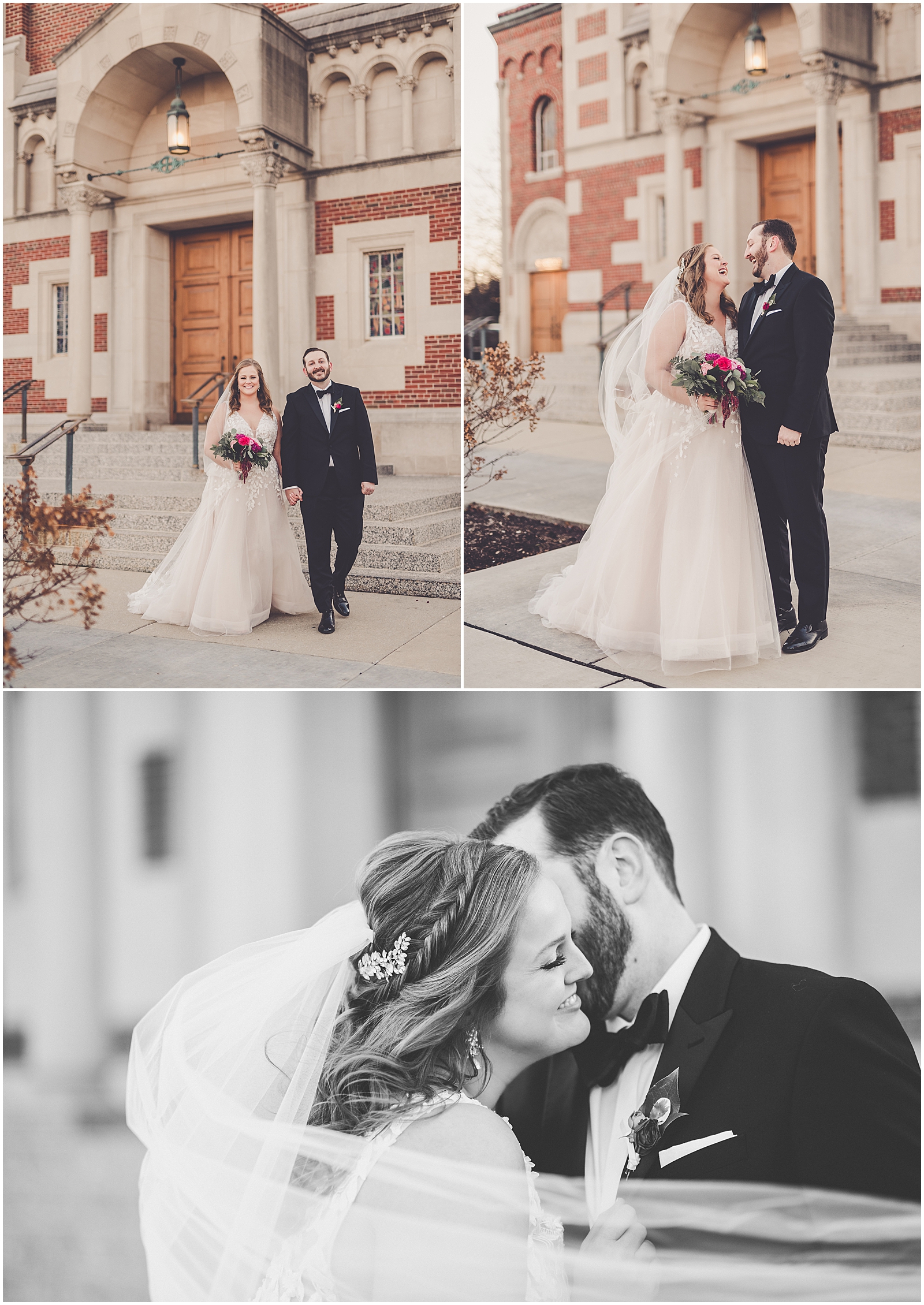 Meredith and Ryan's December Park Ridge Country Club wedding in Park Ridge, IL with Chicagoland wedding photographer Kara Evans Photographer.