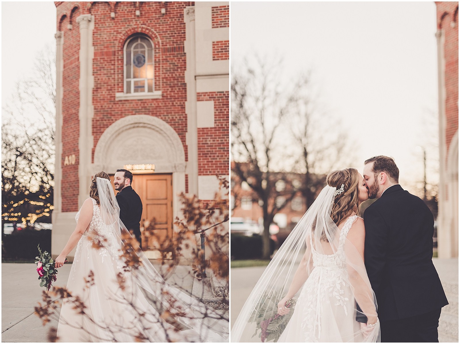 Meredith and Ryan's December Park Ridge Country Club wedding in Park Ridge, IL with Chicagoland wedding photographer Kara Evans Photographer.