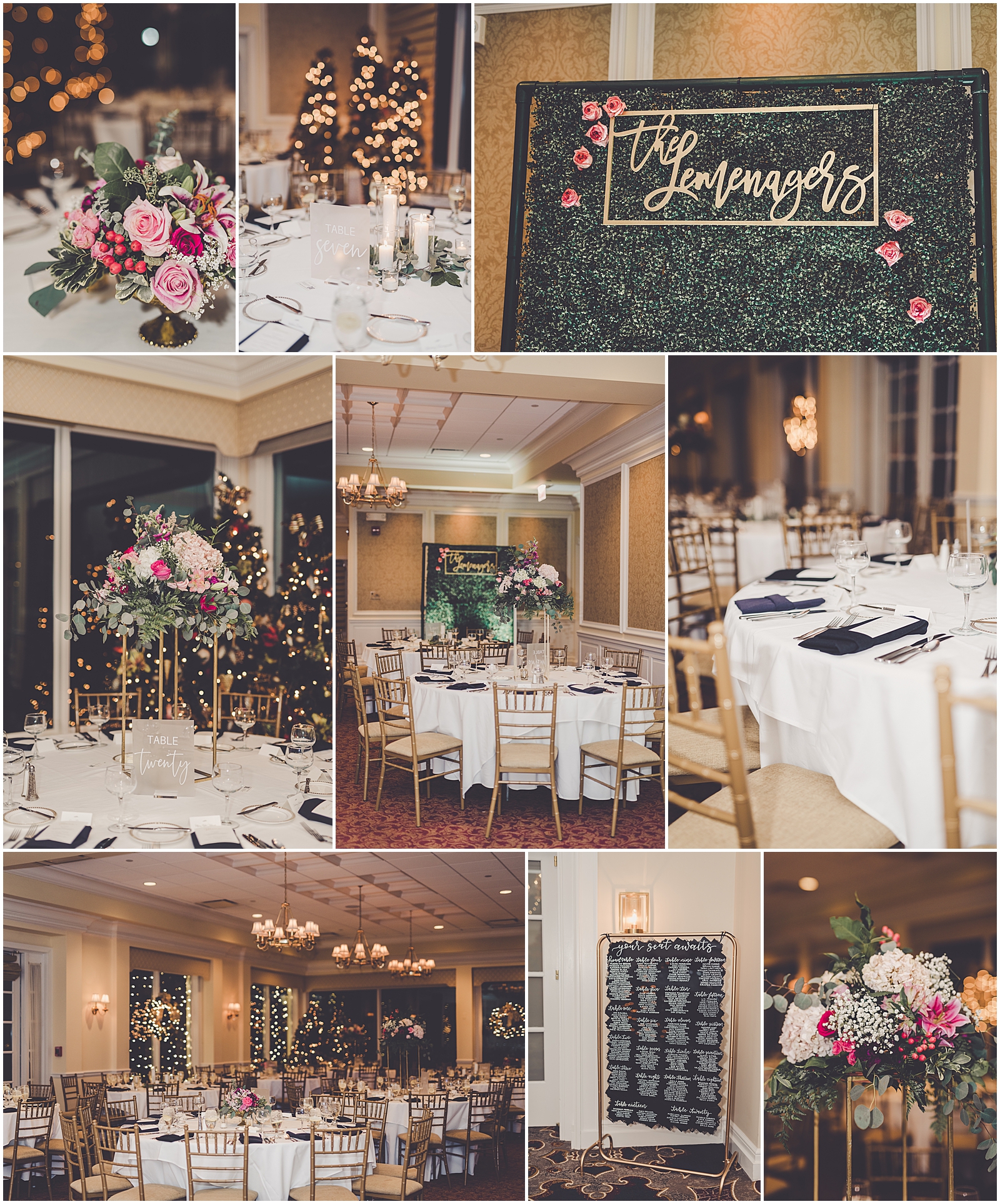 Meredith and Ryan's December Park Ridge Country Club wedding in Park Ridge, IL with Chicagoland wedding photographer Kara Evans Photographer.