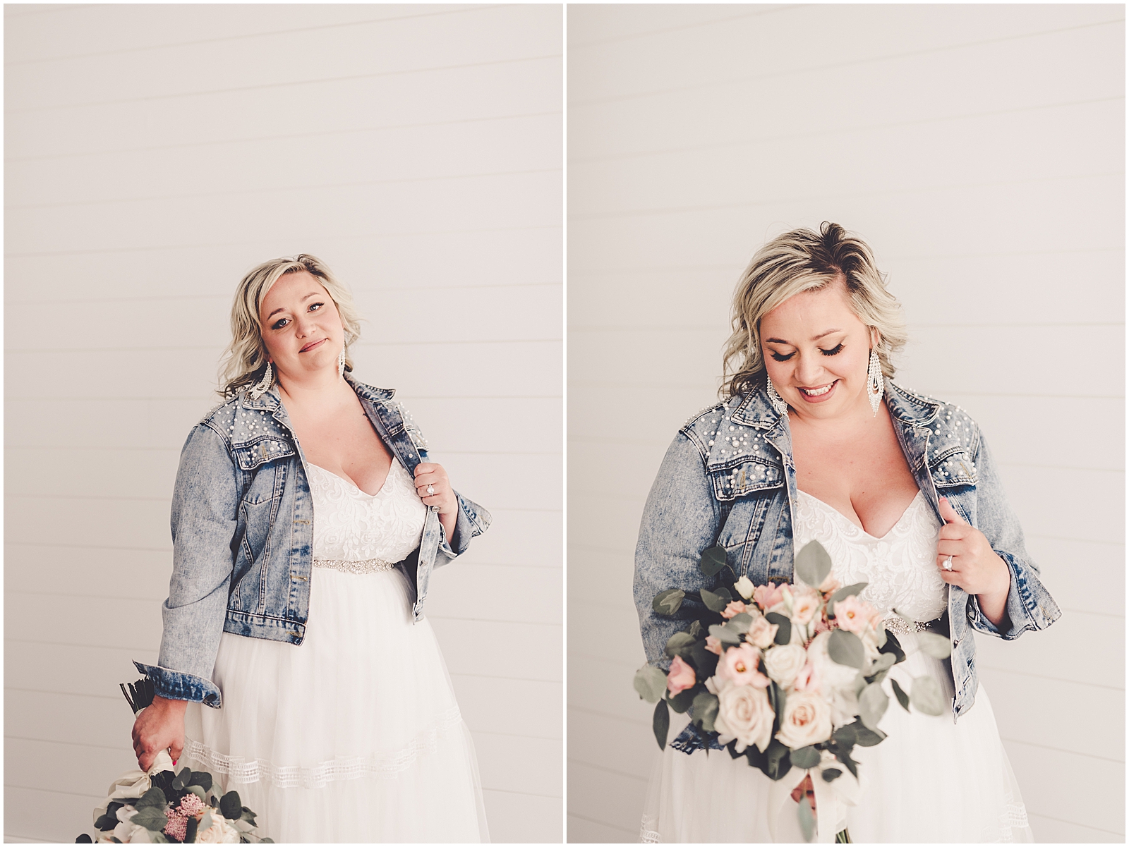 Amy's studio bridal session at natural light photography studio - Studio 388 - in downtown Kankakee, Illinois.