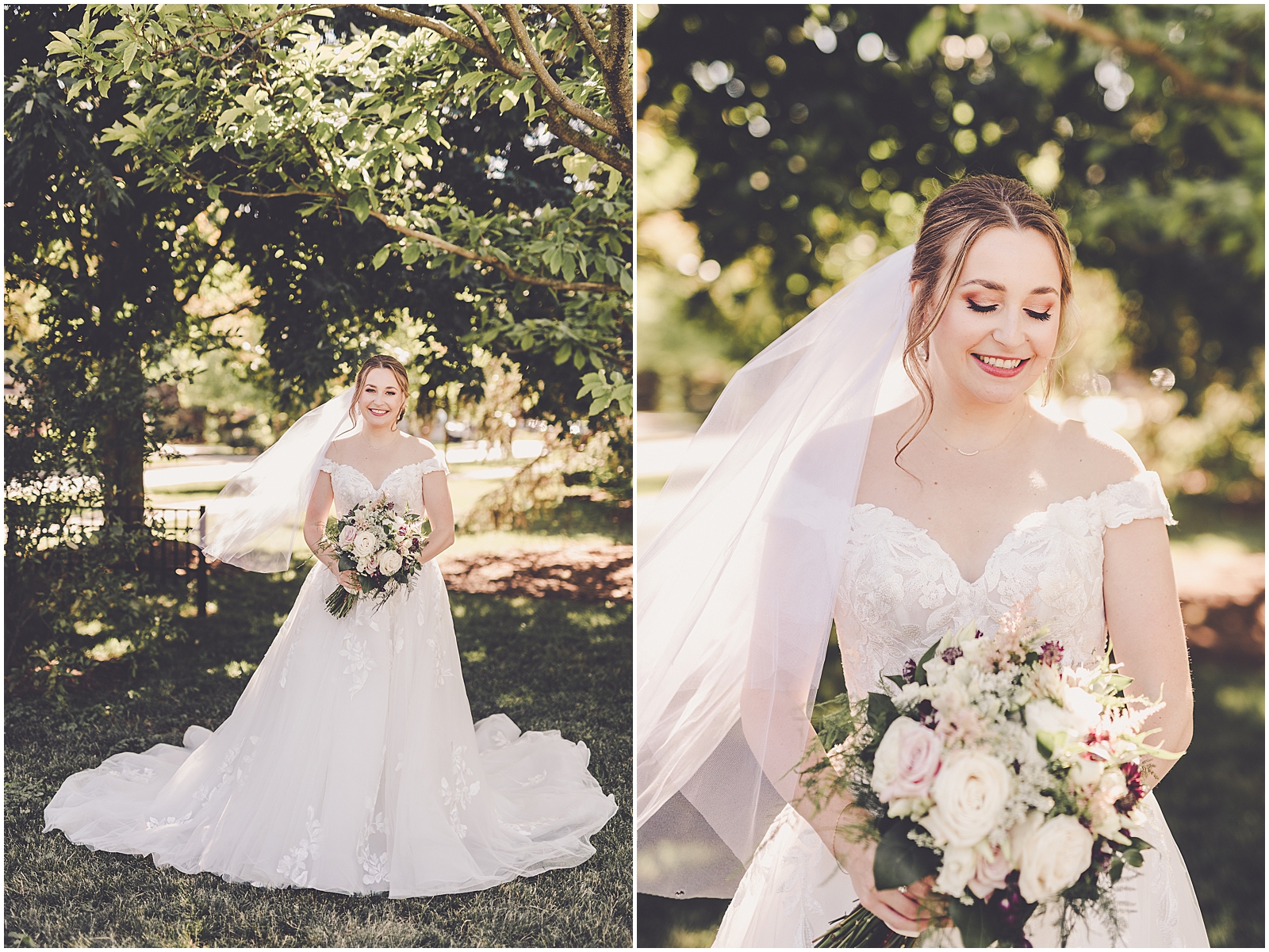 Natalie & Colin's summer Wilder Park Conservatory wedding photos with Chicagoland wedding photographer Kara Evans Photographer.