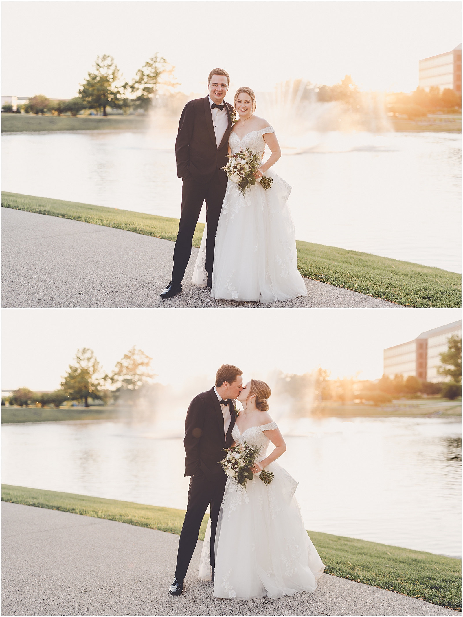 Natalie & Colin's summer wedding photos at the Westin Chicago Northwest in Itasca with Chicagoland photographer Kara Evans Photographer.