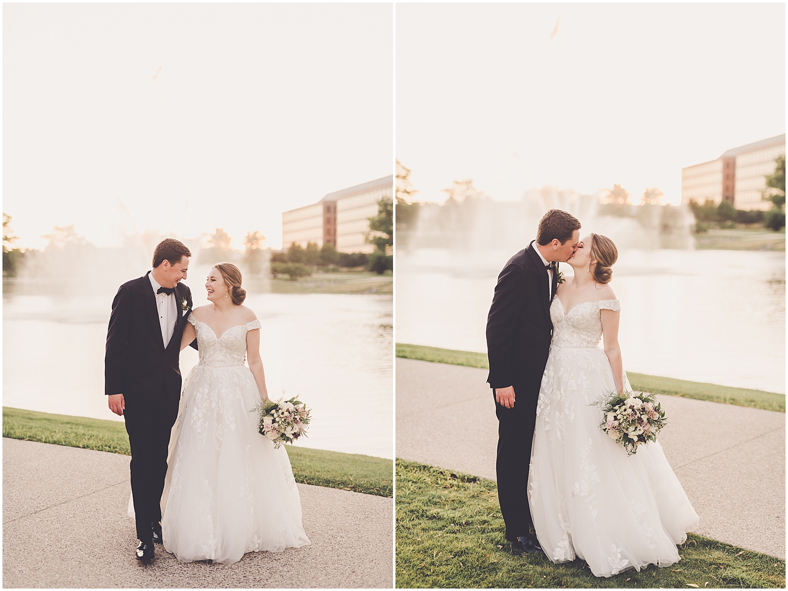 Natalie & Colin's summer wedding photos at the Westin Chicago Northwest in Itasca with Chicagoland photographer Kara Evans Photographer.