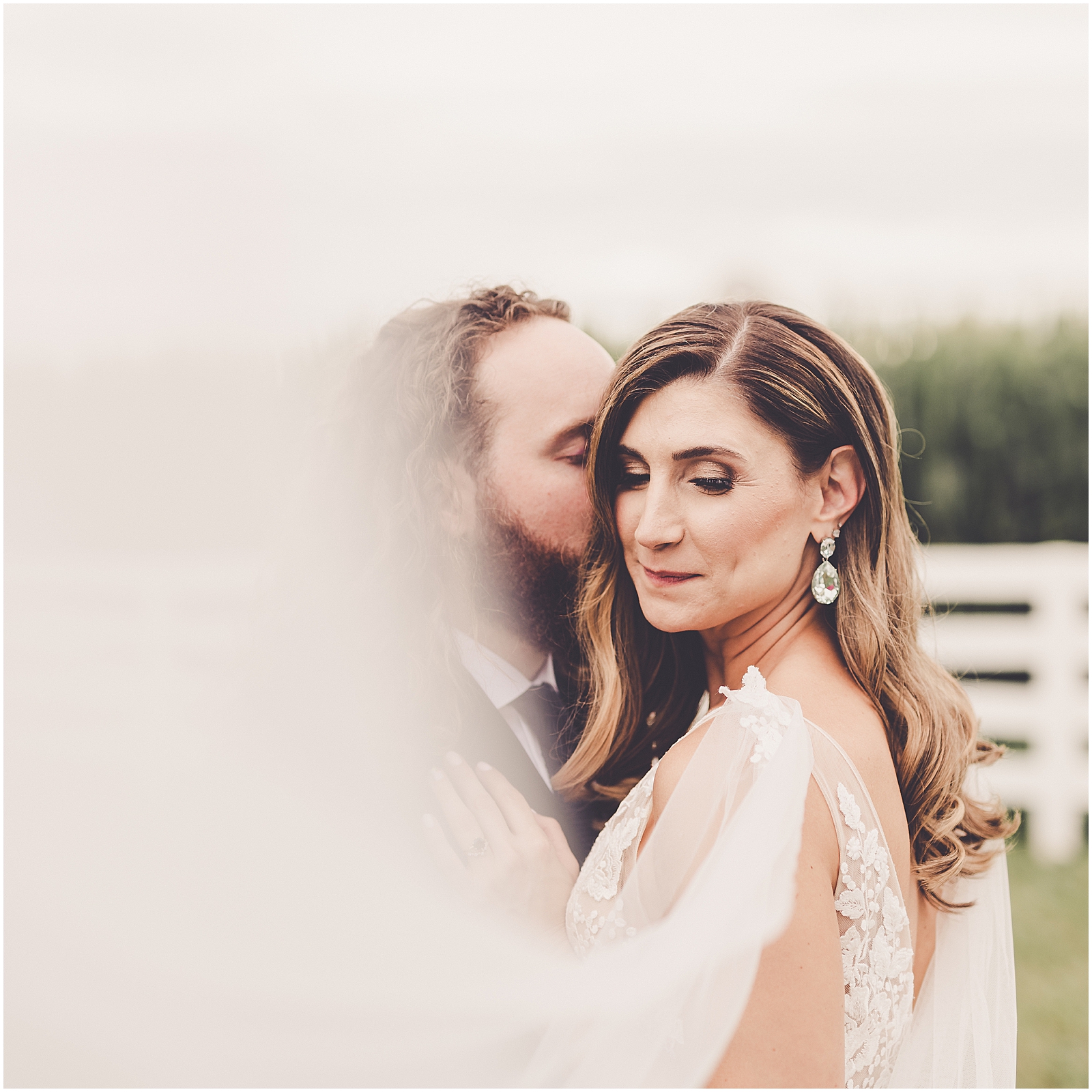 Marisa & Kristopher's summer Northfork Farm wedding photos in Oswego, Illinois with Chicagoland wedding photographer Kara Evans Photographer.