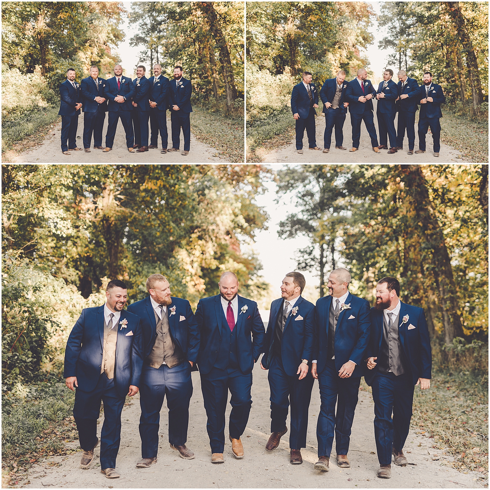 Carol and Casey's fall Barn at the Sioux-Monti wedding in Idaville, Indiana with Chicagoland wedding photographer Kara Evans Photographer.