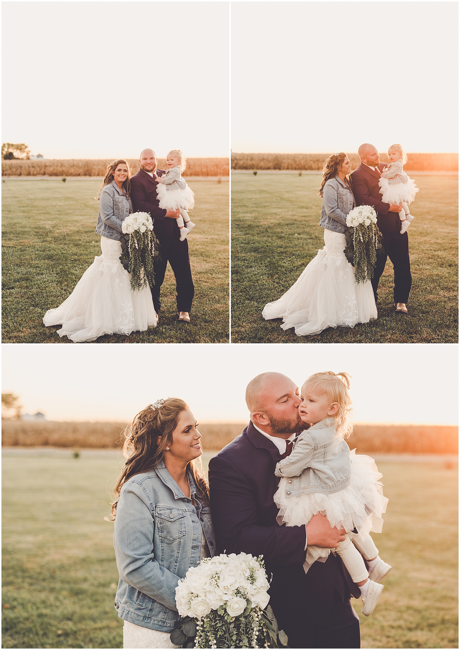 Carol and Casey's fall Barn at the Sioux-Monti wedding in Idaville, Indiana with Chicagoland wedding photographer Kara Evans Photographer.