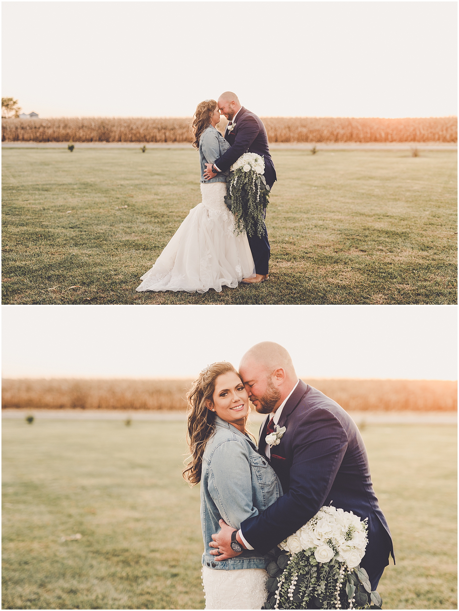 Carol and Casey's fall Barn at the Sioux-Monti wedding in Idaville, Indiana with Chicagoland wedding photographer Kara Evans Photographer.