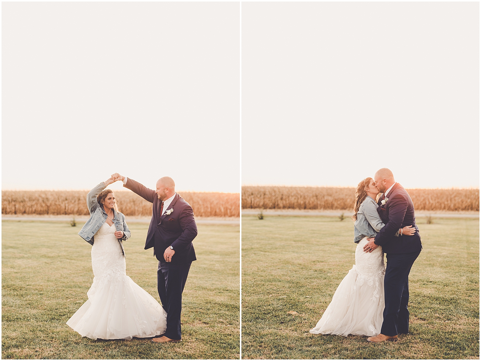 Carol and Casey's fall Barn at the Sioux-Monti wedding in Idaville, Indiana with Chicagoland wedding photographer Kara Evans Photographer.