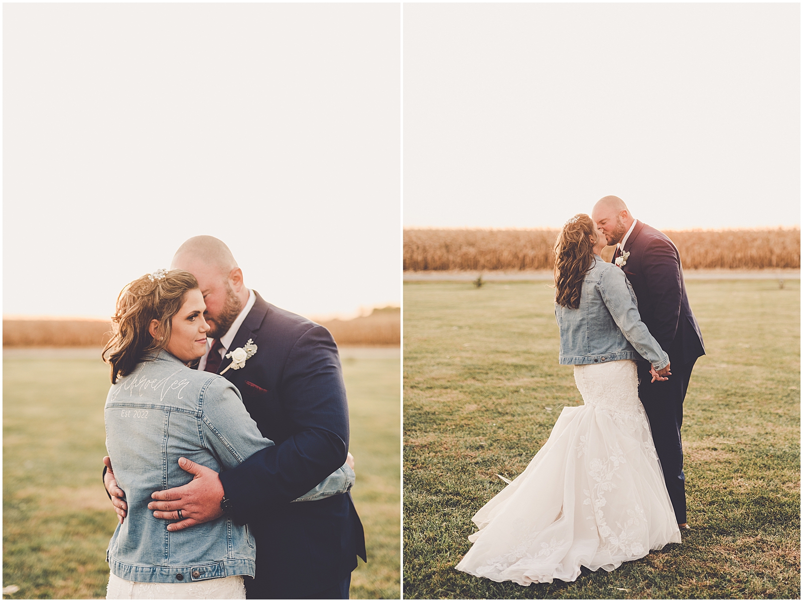 Carol and Casey's fall Barn at the Sioux-Monti wedding in Idaville, Indiana with Chicagoland wedding photographer Kara Evans Photographer.