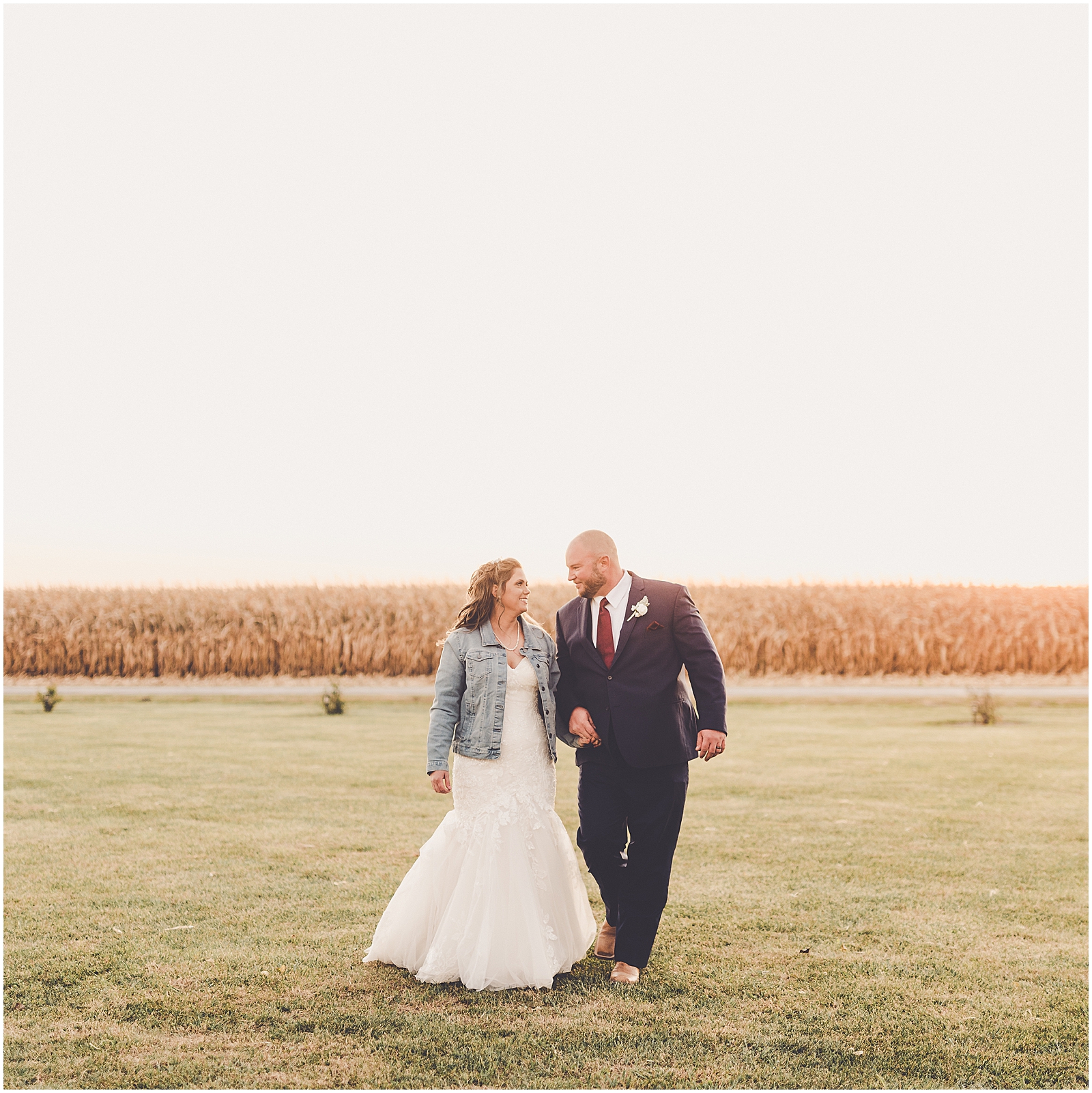 Carol and Casey's fall Barn at the Sioux-Monti wedding in Idaville, Indiana with Chicagoland wedding photographer Kara Evans Photographer.