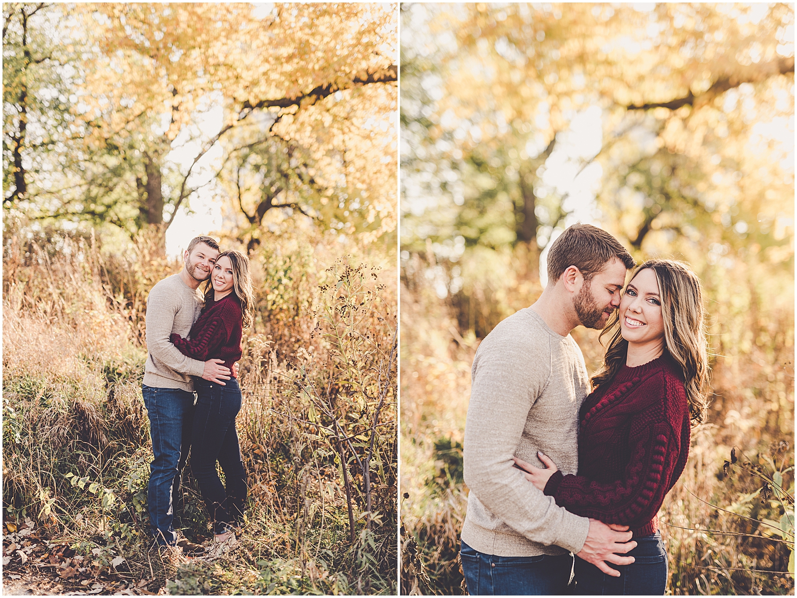 Elaine and Chris's Lincoln Park engagement photos in Chicago, Illinois with Chicagoland wedding photographer Kara Evans Photographer.