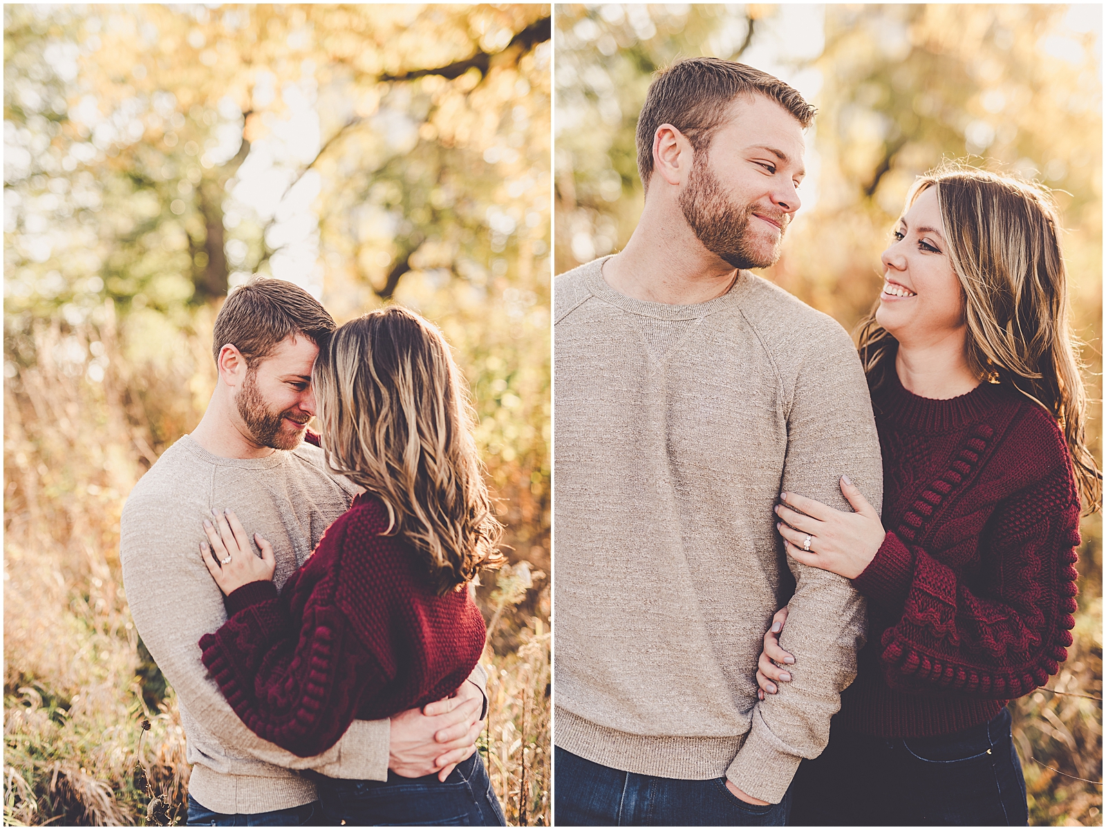 Elaine and Chris's Lincoln Park engagement photos in Chicago, Illinois with Chicagoland wedding photographer Kara Evans Photographer.