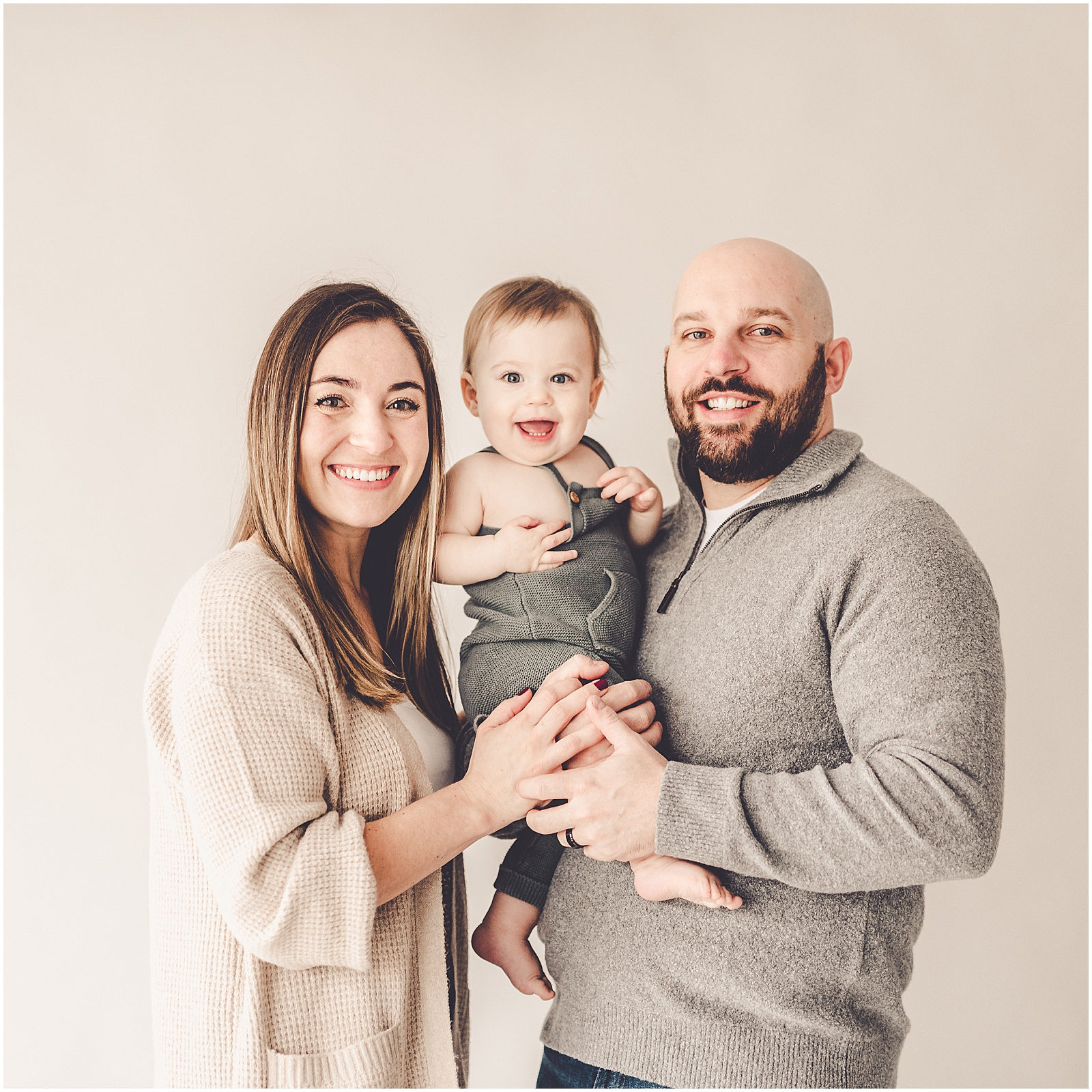 Family photography session with the DePaolo family at Kara Evans Photographer - Natural Light Studio Photographer in Kankakee, Illinois.