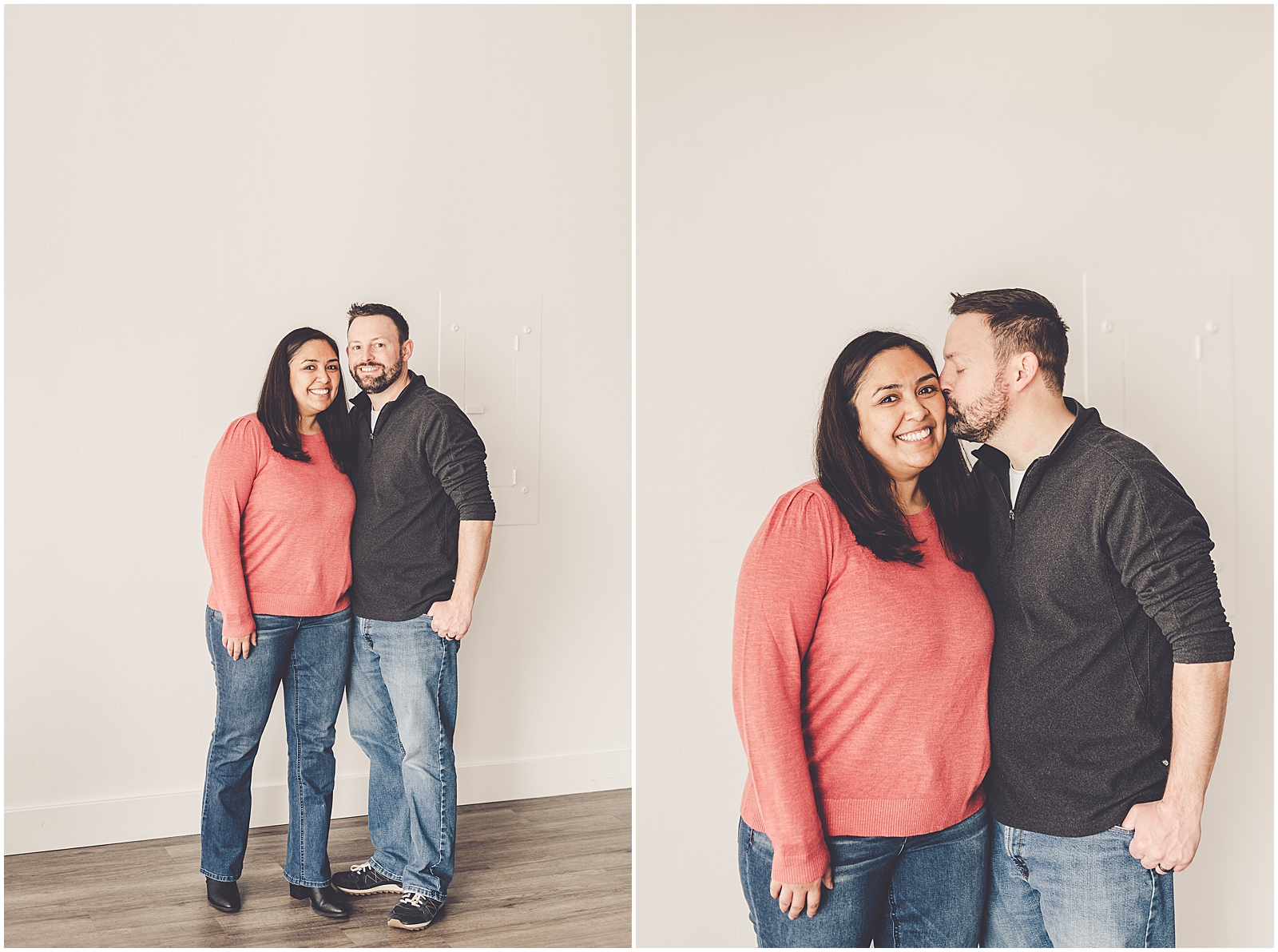 Extended family photos with the Santiago-Nagele family at Kara Evans Photographer - Natural Light Studio Photographer in Kankakee, Illinois.