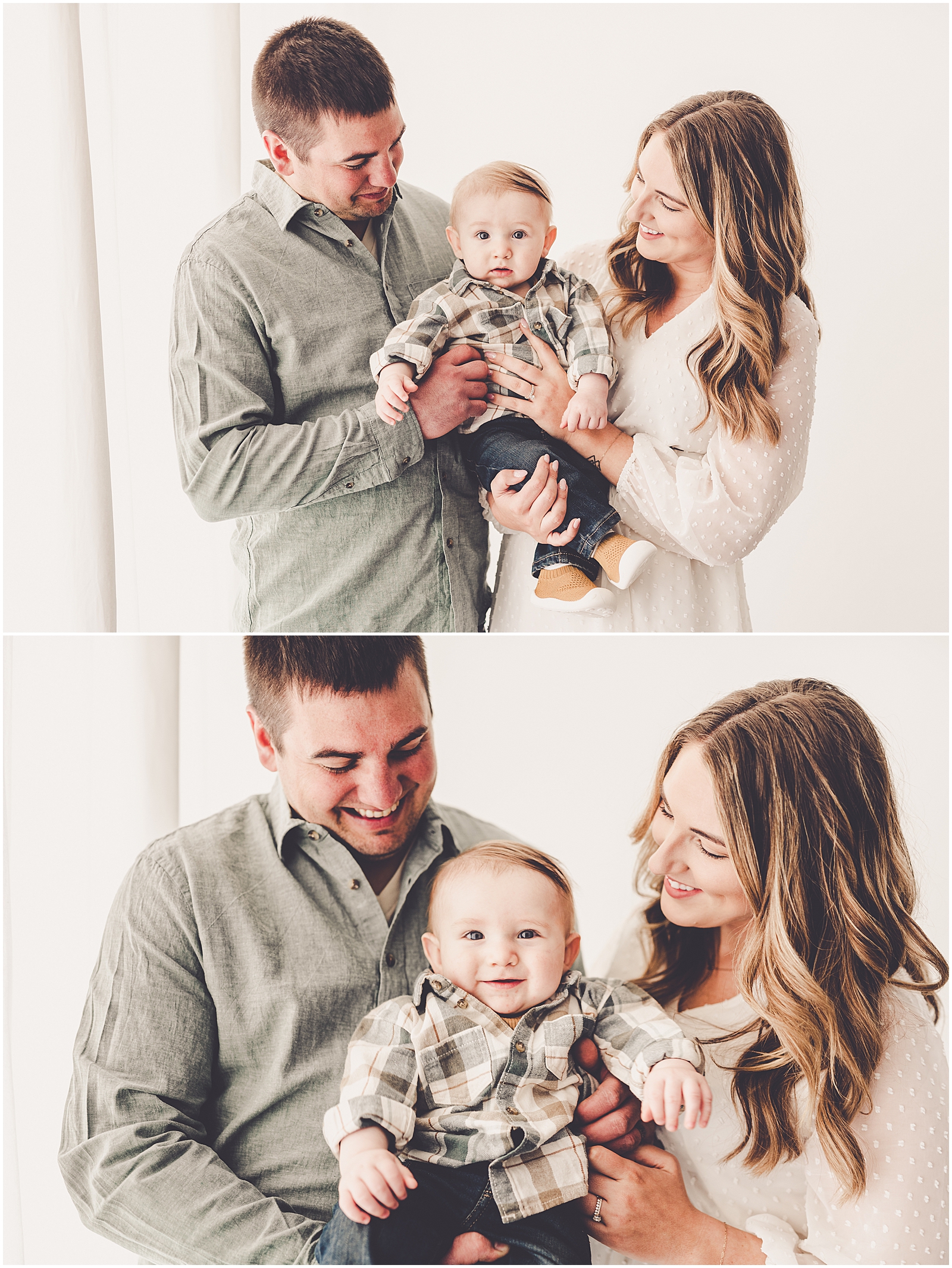 Family photos with the Balthazor family at Studio 388 by Kara Evans Photographer - Natural Light Studio Photographer in Kankakee, Illinois.