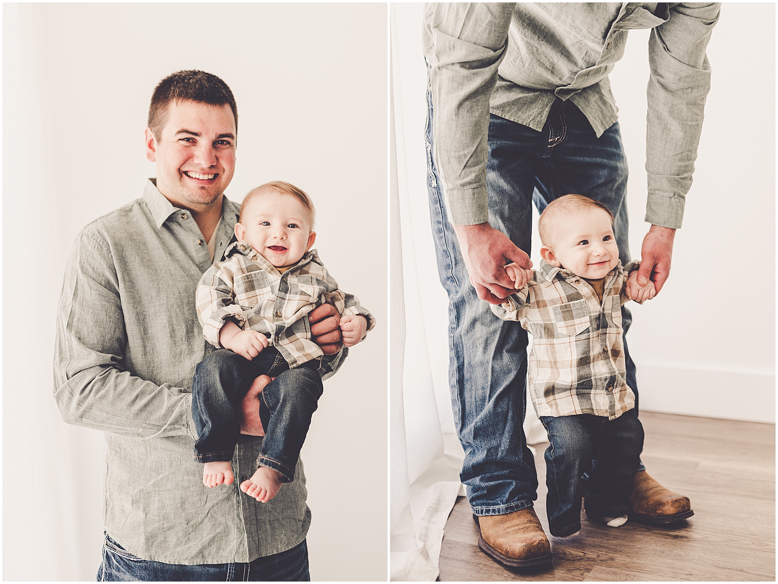 Family photos with the Balthazor family at Studio 388 by Kara Evans Photographer - Natural Light Studio Photographer in Kankakee, Illinois.