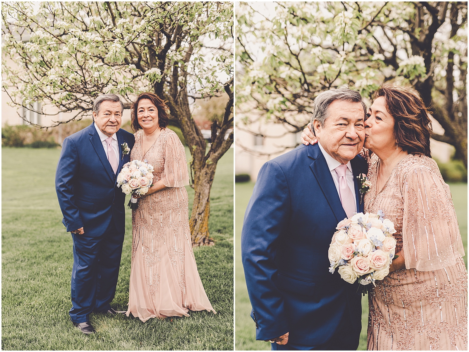 Beatriz & Efrain's intimate wedding day in Bourbonnais, Illinois with Chicagoland wedding photographer Kara Evans Photographer.