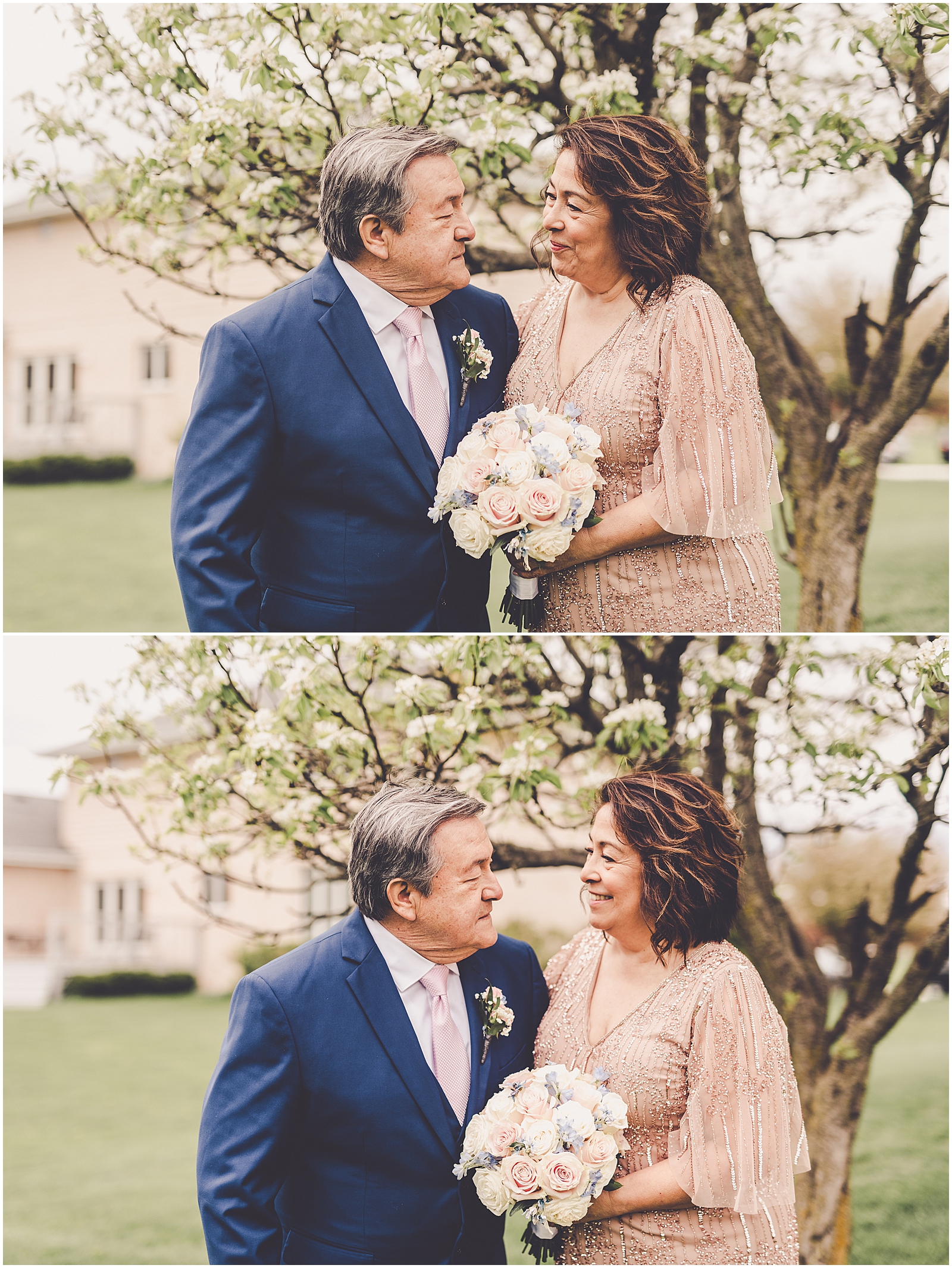 Beatriz & Efrain's intimate wedding day in Bourbonnais, Illinois with Chicagoland wedding photographer Kara Evans Photographer.