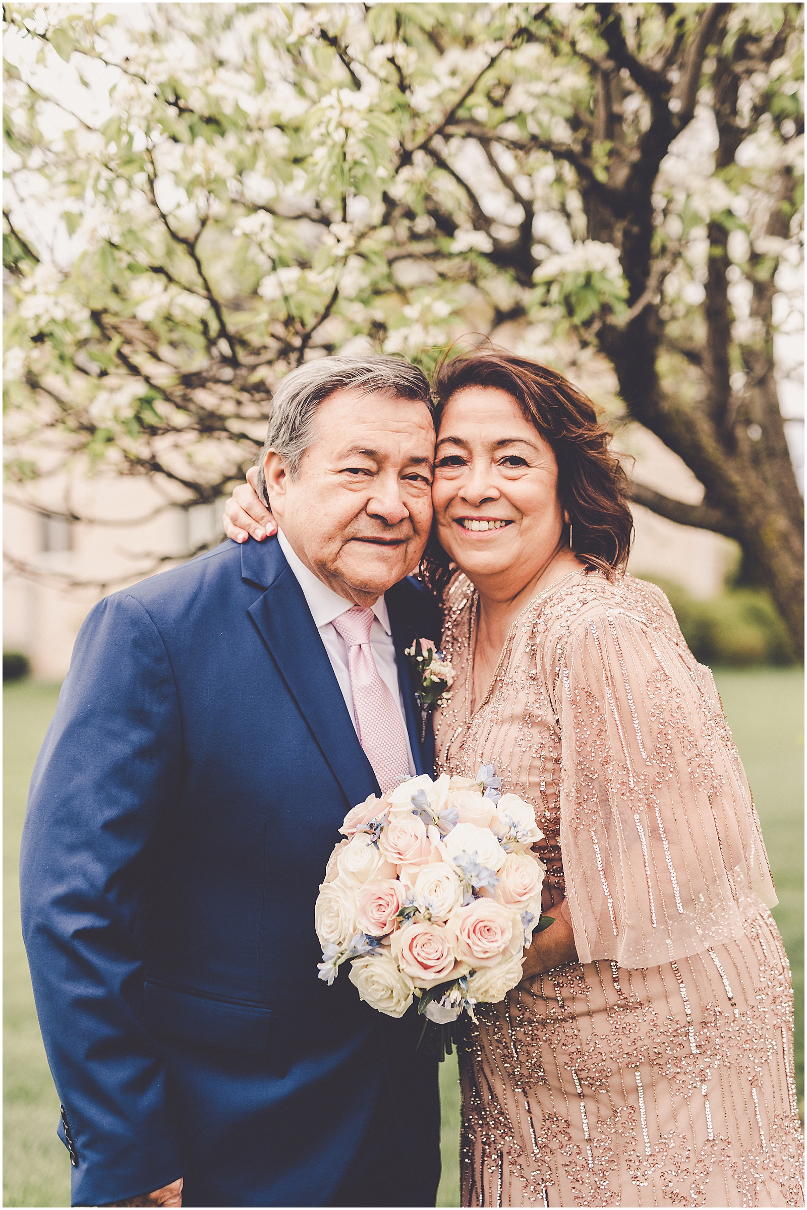 Beatriz & Efrain's intimate wedding day in Bourbonnais, Illinois with Chicagoland wedding photographer Kara Evans Photographer.