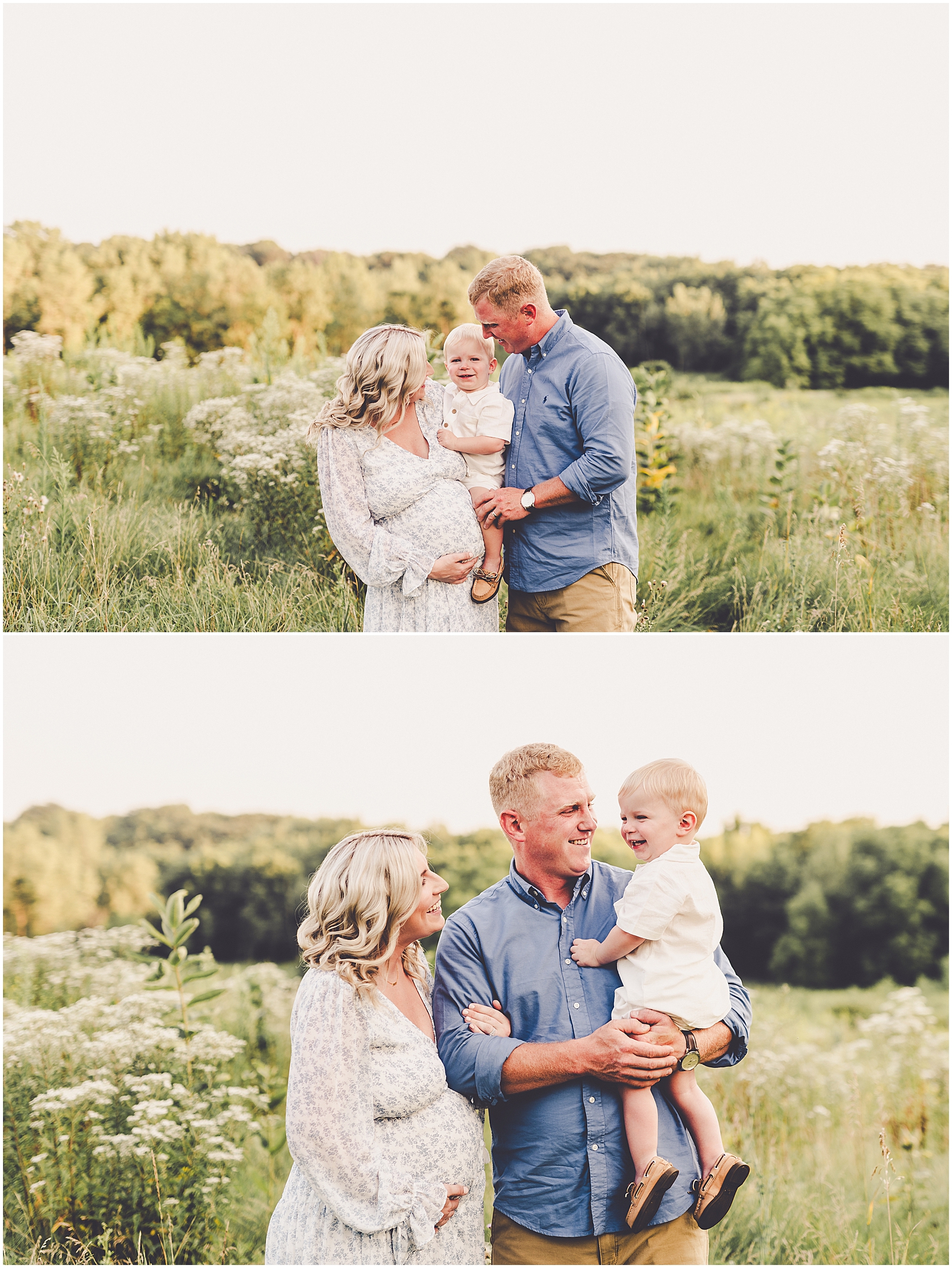 Hickory Creek family session in Mokena for the Metzger family with Kankakee County family photographer Kara Evans Photographer.