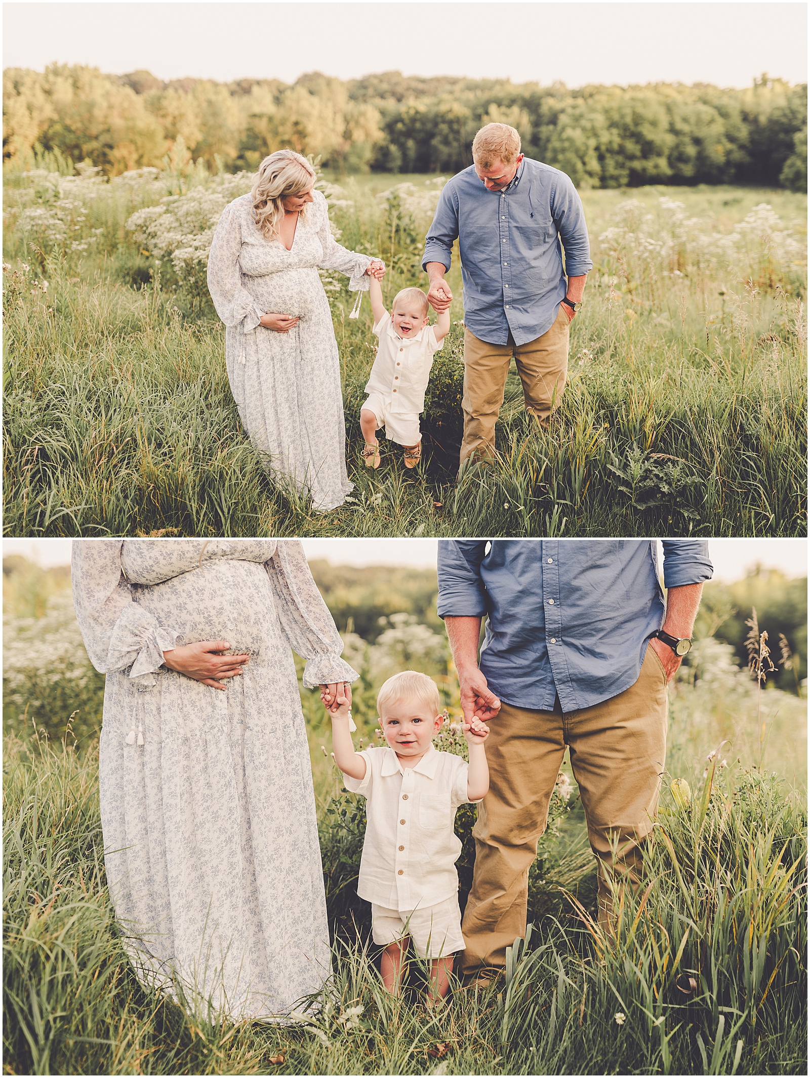 Hickory Creek family session in Mokena for the Metzger family with Kankakee County family photographer Kara Evans Photographer.