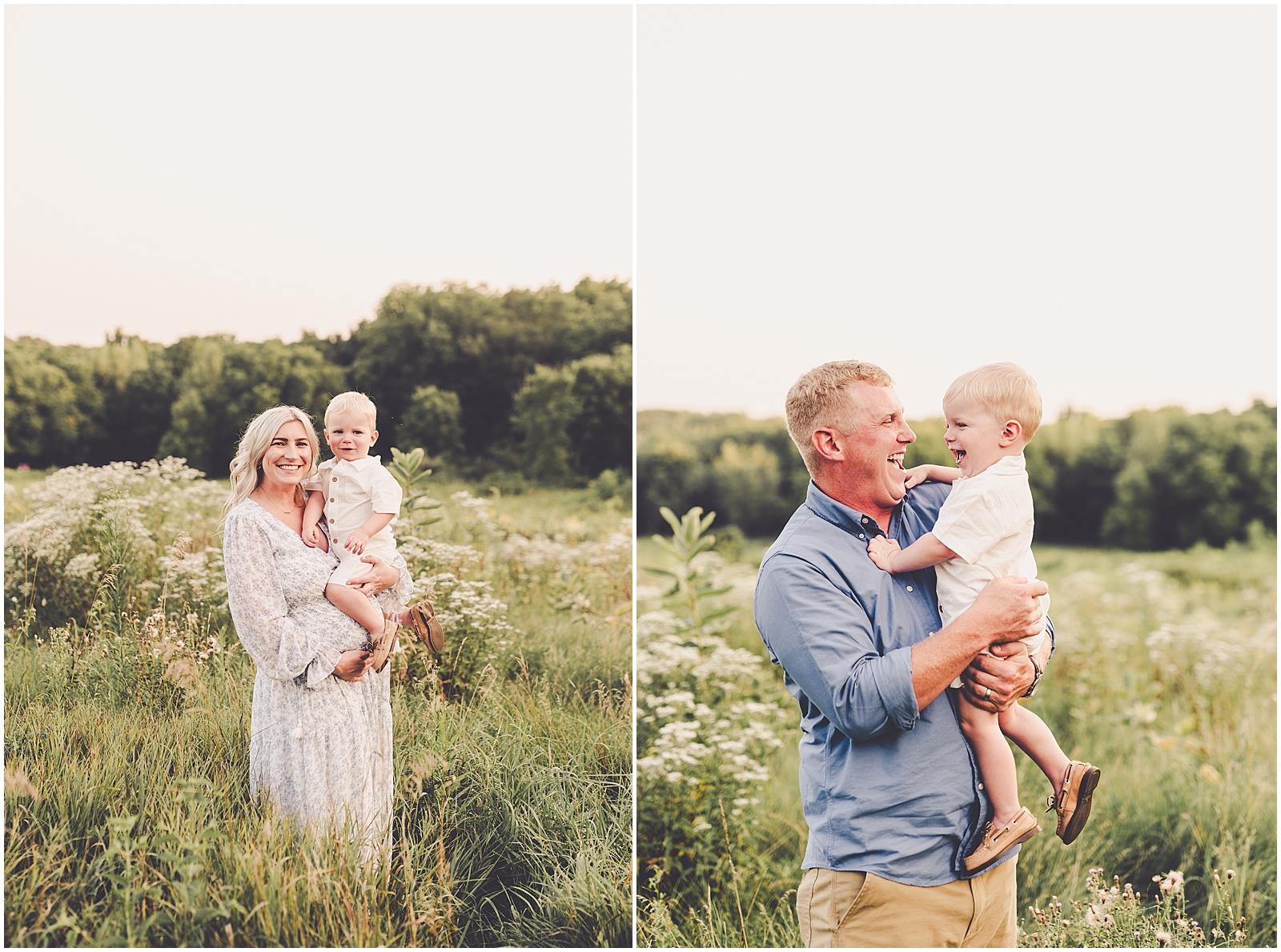 Hickory Creek family session in Mokena for the Metzger family with Kankakee County family photographer Kara Evans Photographer.