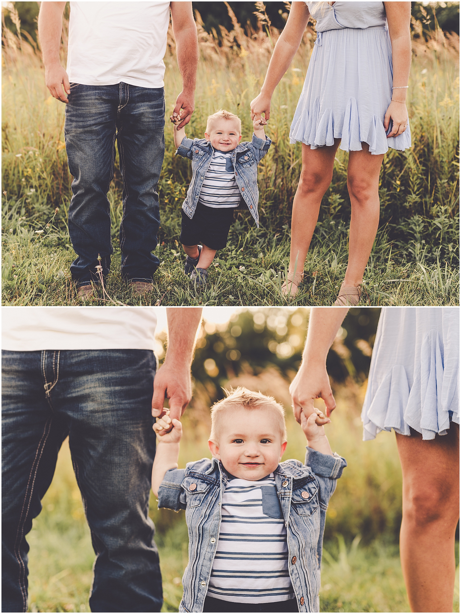 Iroquois County sunset family photographer for the Balthazor family with Bourbonnais family photographer Kara Evans Photographer.