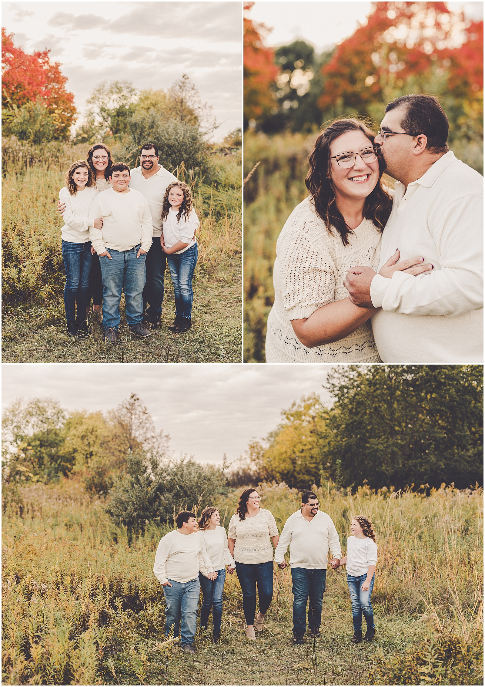 Fall Bourbonnais family photographer for the Rasmussen family with Kankakee County & Bourbonnais family photographer Kara Evans Photographer.