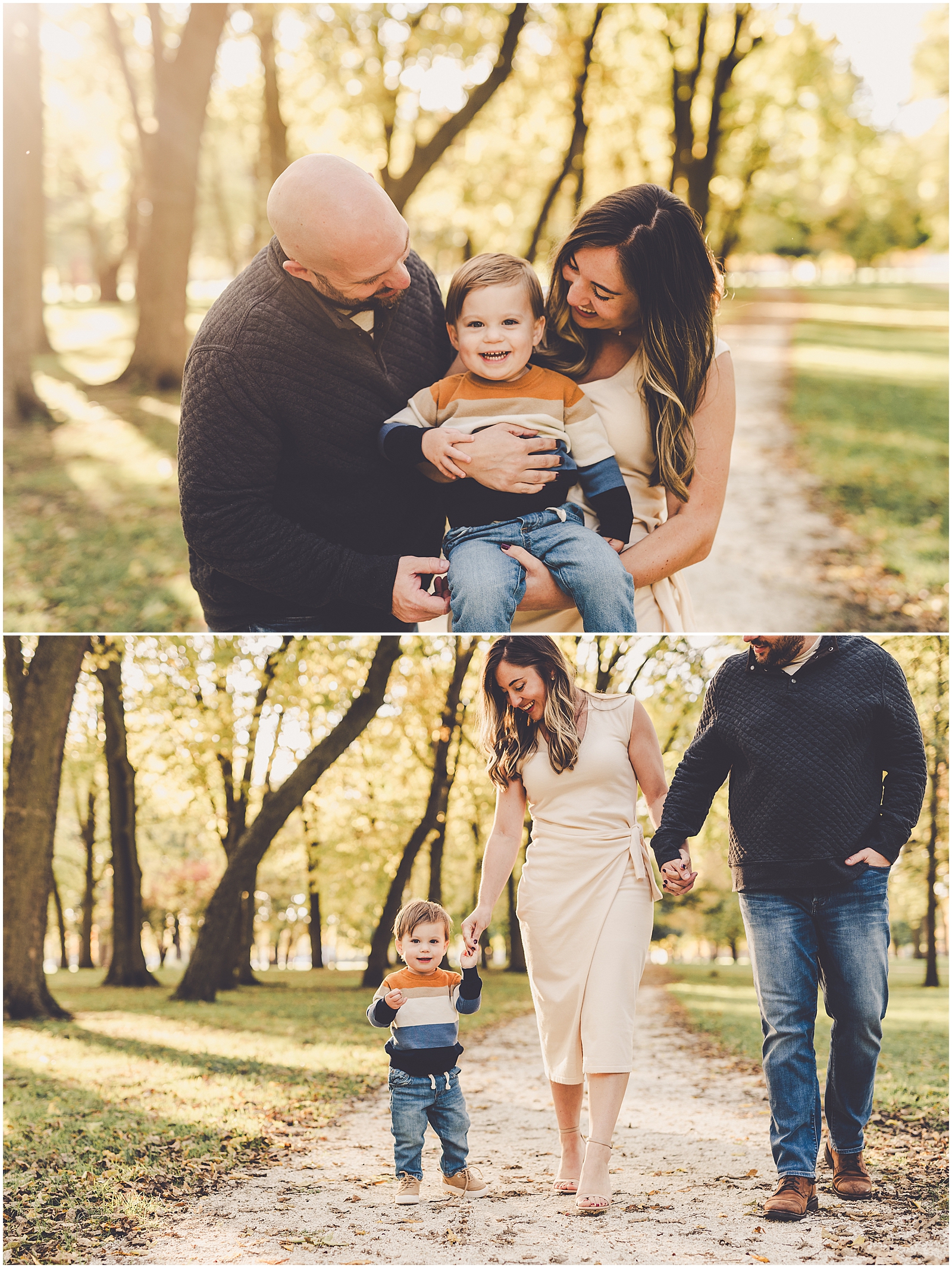 Fall mini sessions at Small Memorial Park in Kankakee with Bourbonnais and Kankakee County family photographer Kara Evans Photographer.