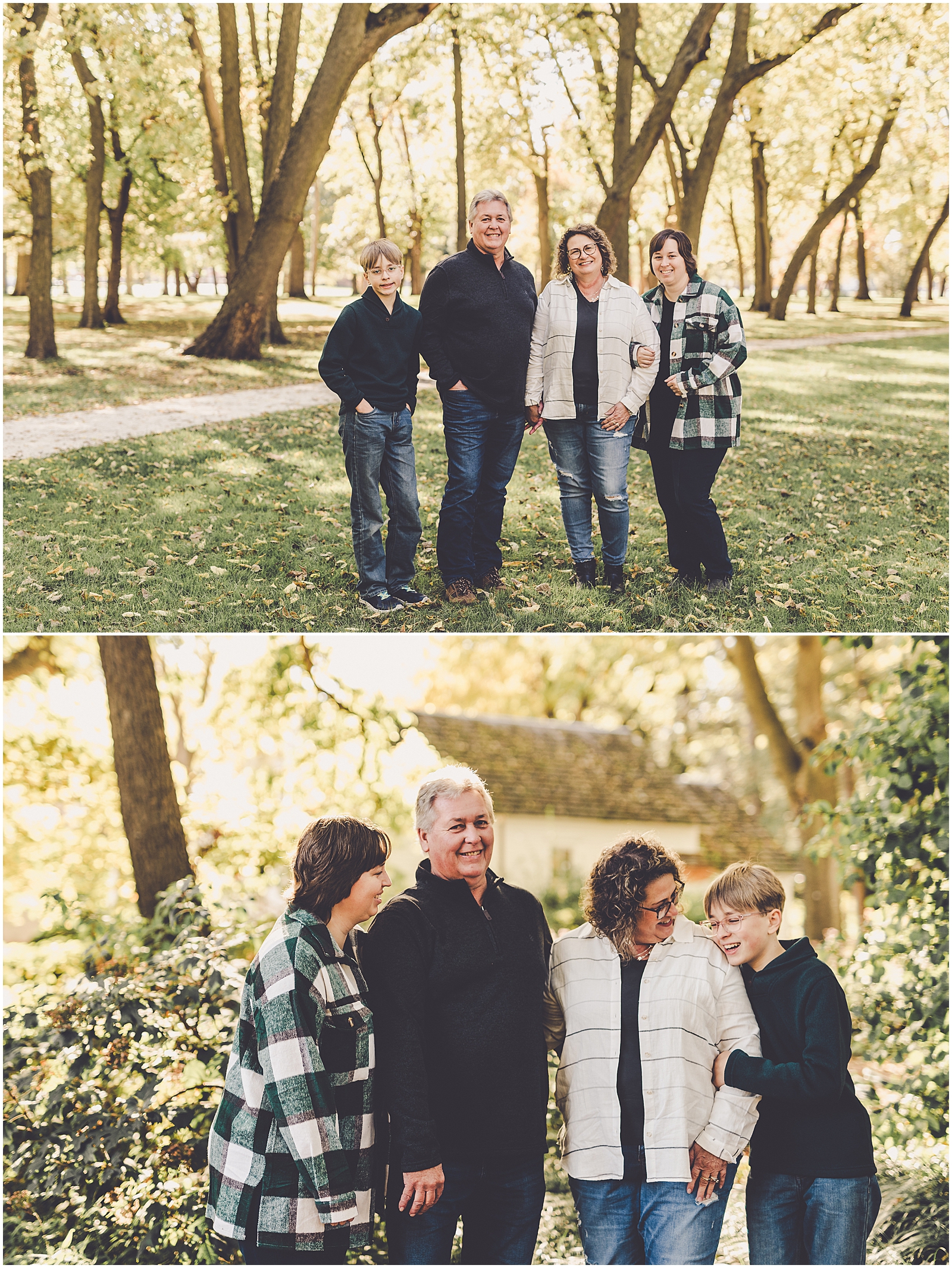 Fall mini sessions at Small Memorial Park in Kankakee with Bourbonnais and Kankakee County family photographer Kara Evans Photographer.