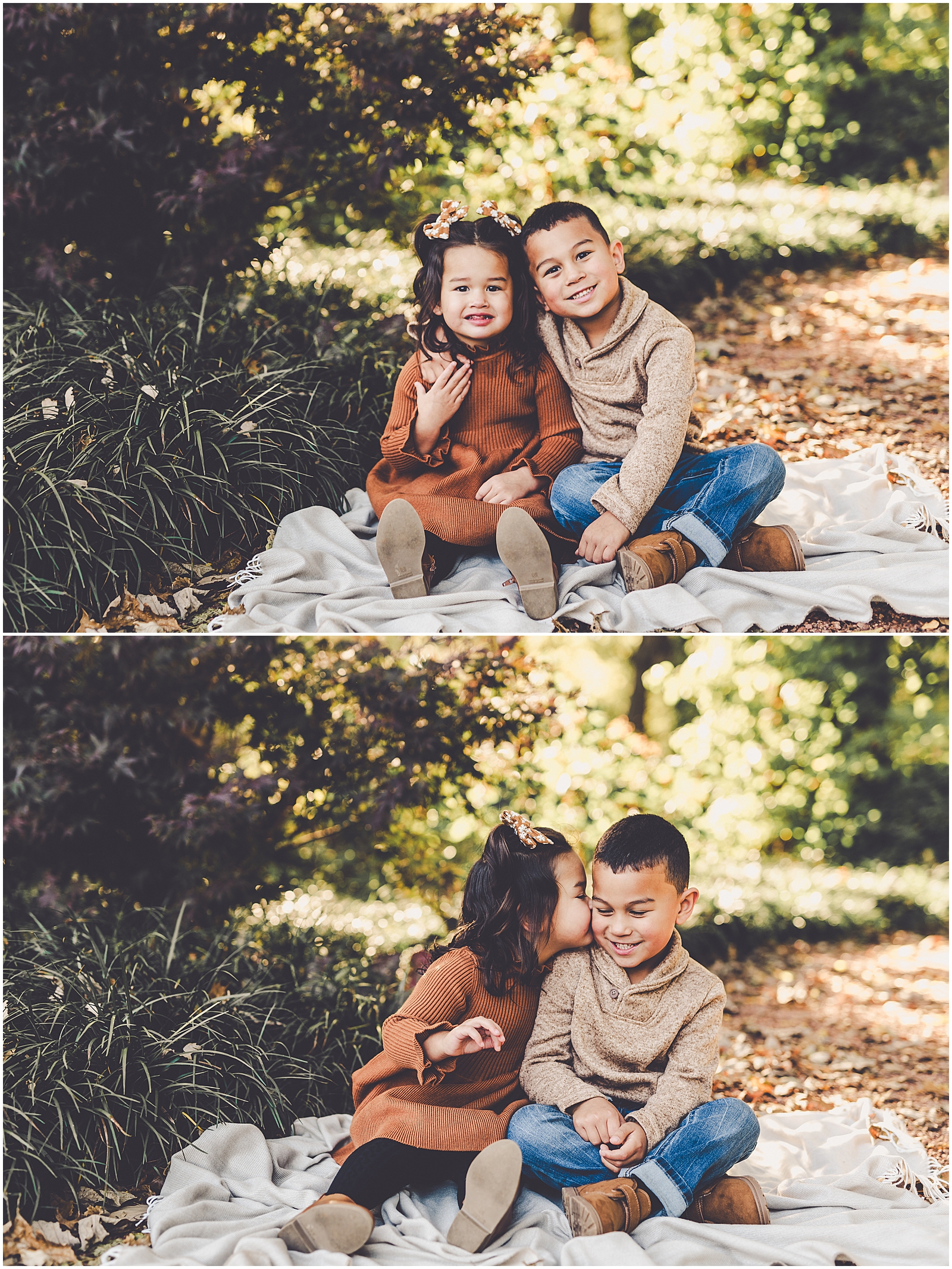 Fall mini sessions at Small Memorial Park in Kankakee with Bourbonnais and Kankakee County family photographer Kara Evans Photographer.