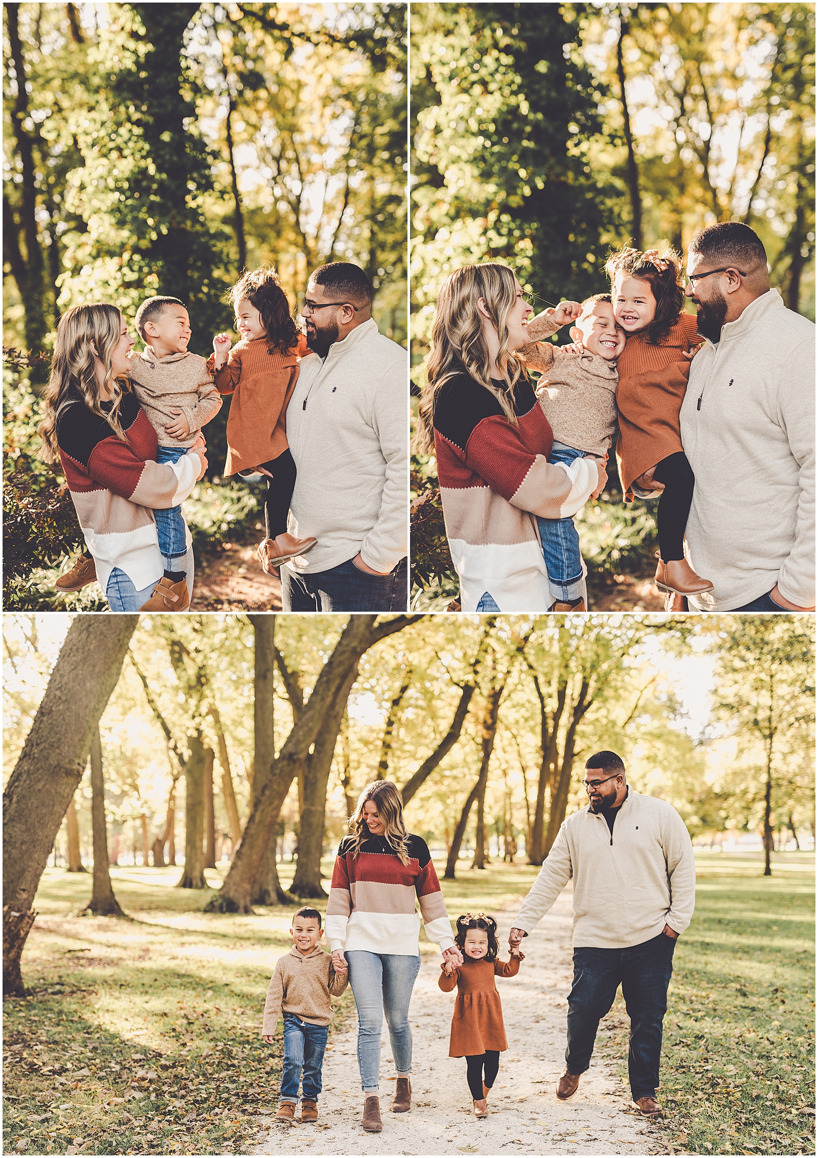 Fall mini sessions at Small Memorial Park in Kankakee with Bourbonnais and Kankakee County family photographer Kara Evans Photographer.