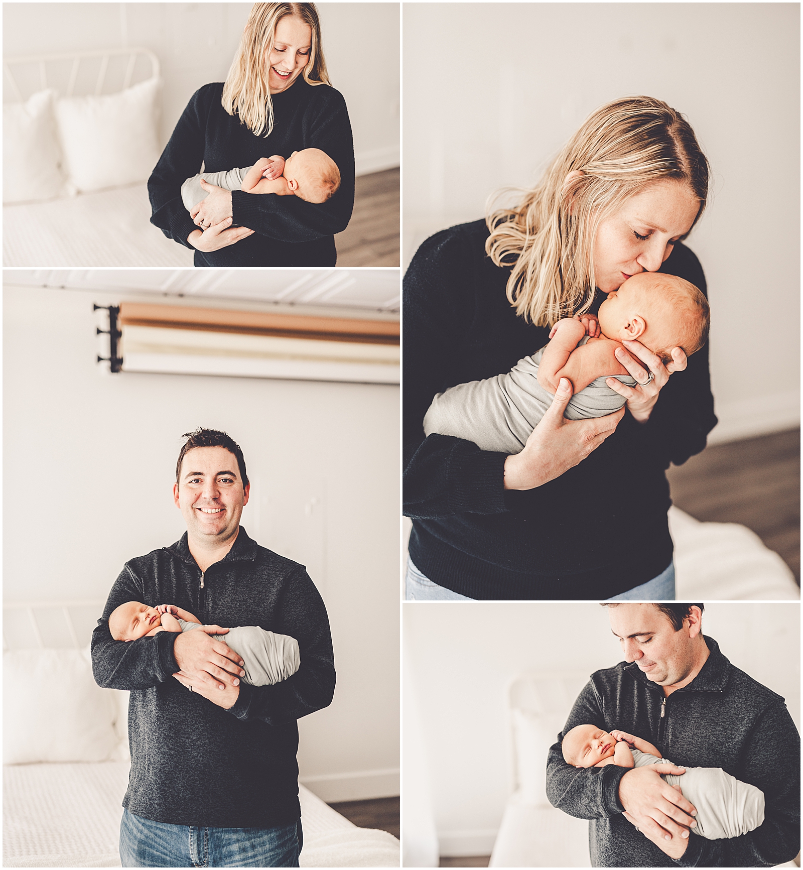 Kankakee County newborn photographer for the Wietecha family with Kankakee family photographer Kara Evans Photographer.