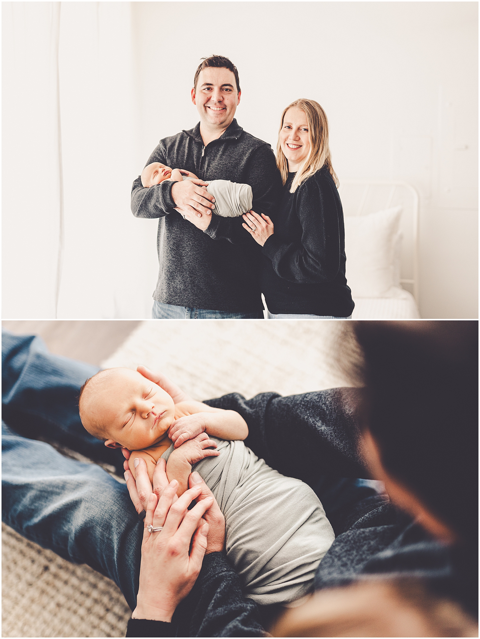 Kankakee County newborn photographer for the Wietecha family with Kankakee family photographer Kara Evans Photographer.