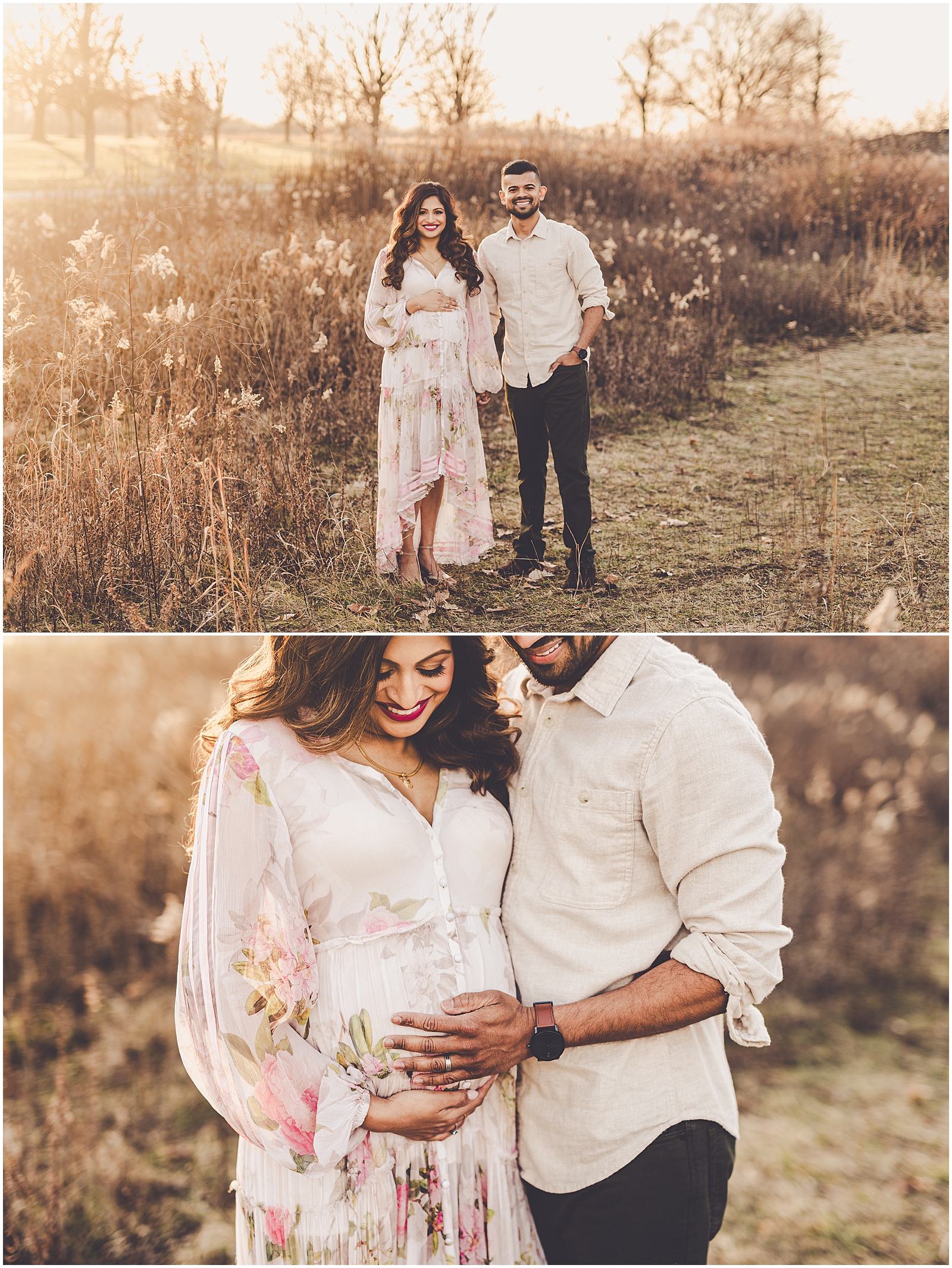 Perry Farm maternity session in Bourbonnais for the Pappachan family with Kankakee County family photographer Kara Evans Photographer.