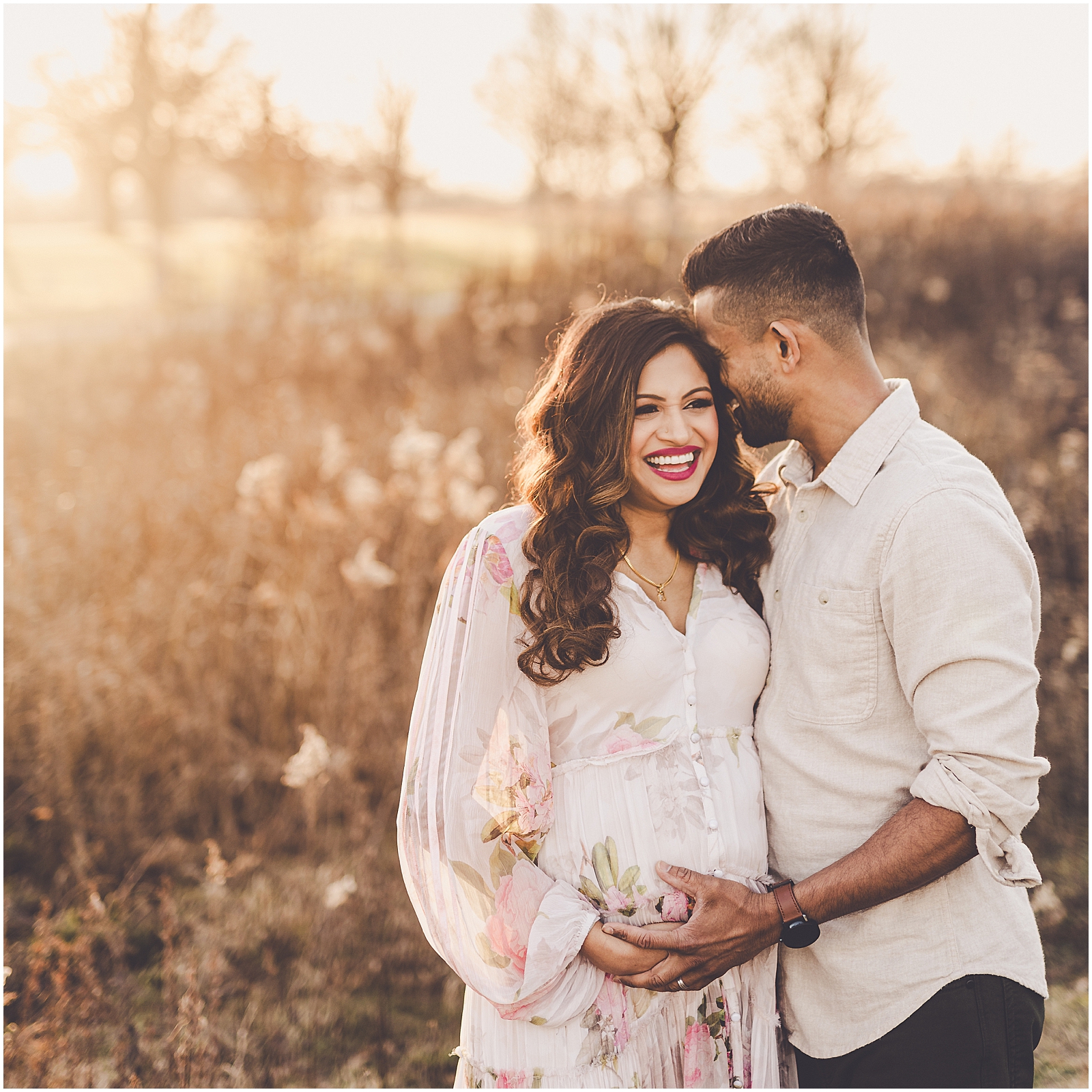 Perry Farm maternity session in Bourbonnais for the Pappachan family with Kankakee County family photographer Kara Evans Photographer.