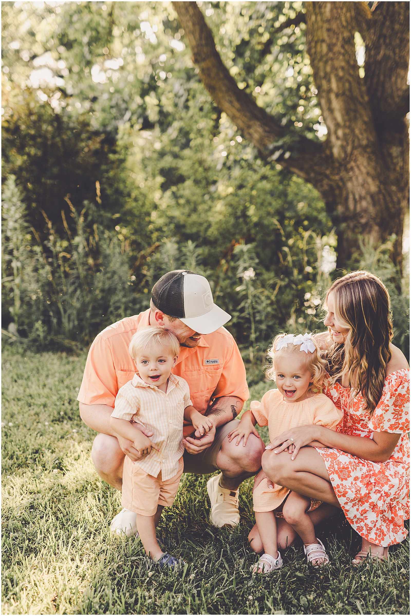 Summer engagement photos in Ashkum, Illinois with Chicagoland & Kankakee County wedding photographer Kara Evans Photographer.