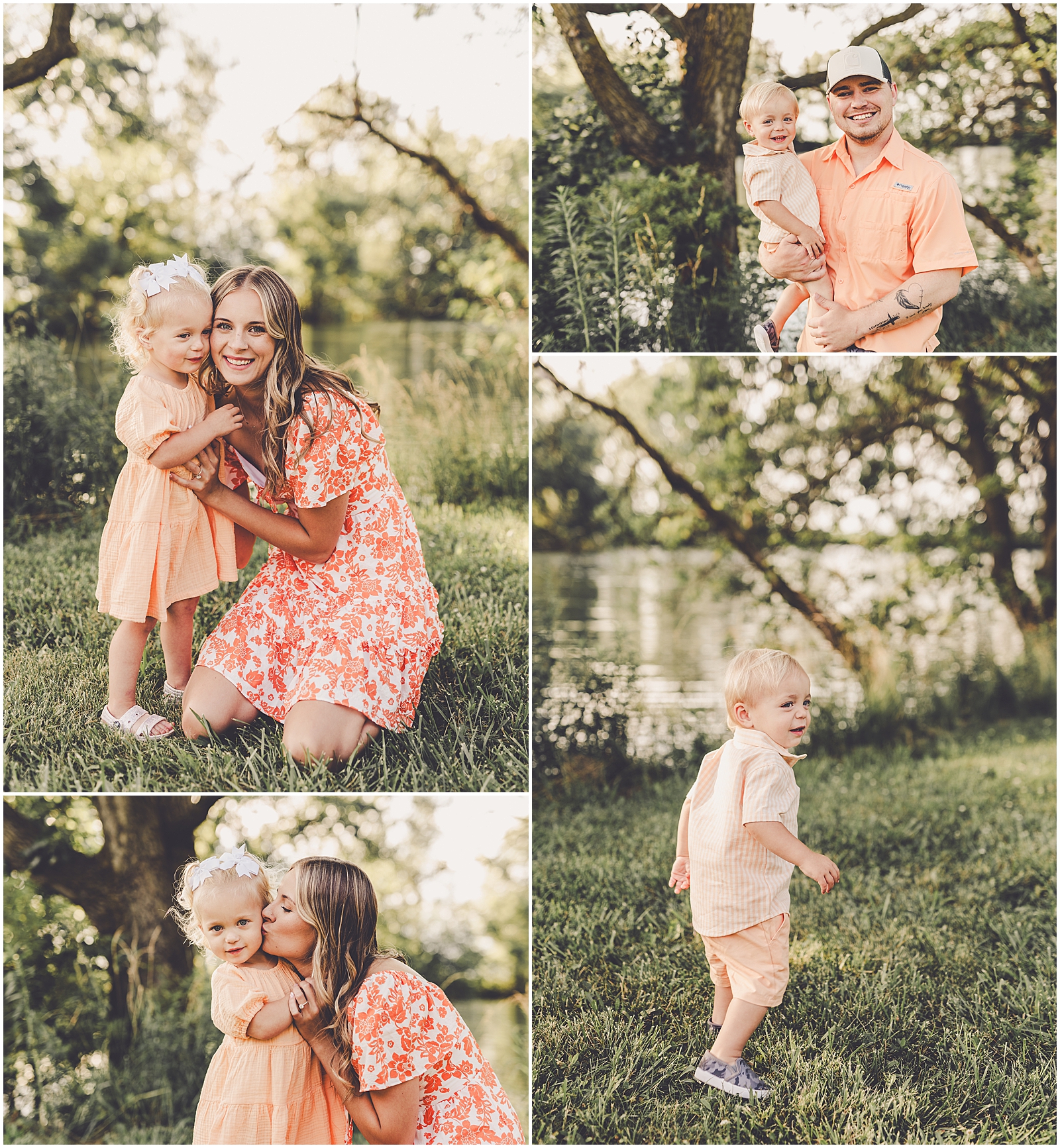 Summer family photos in Ashkum, Illinois with Chicagoland & Kankakee County family photographer Kara Evans Photographer.