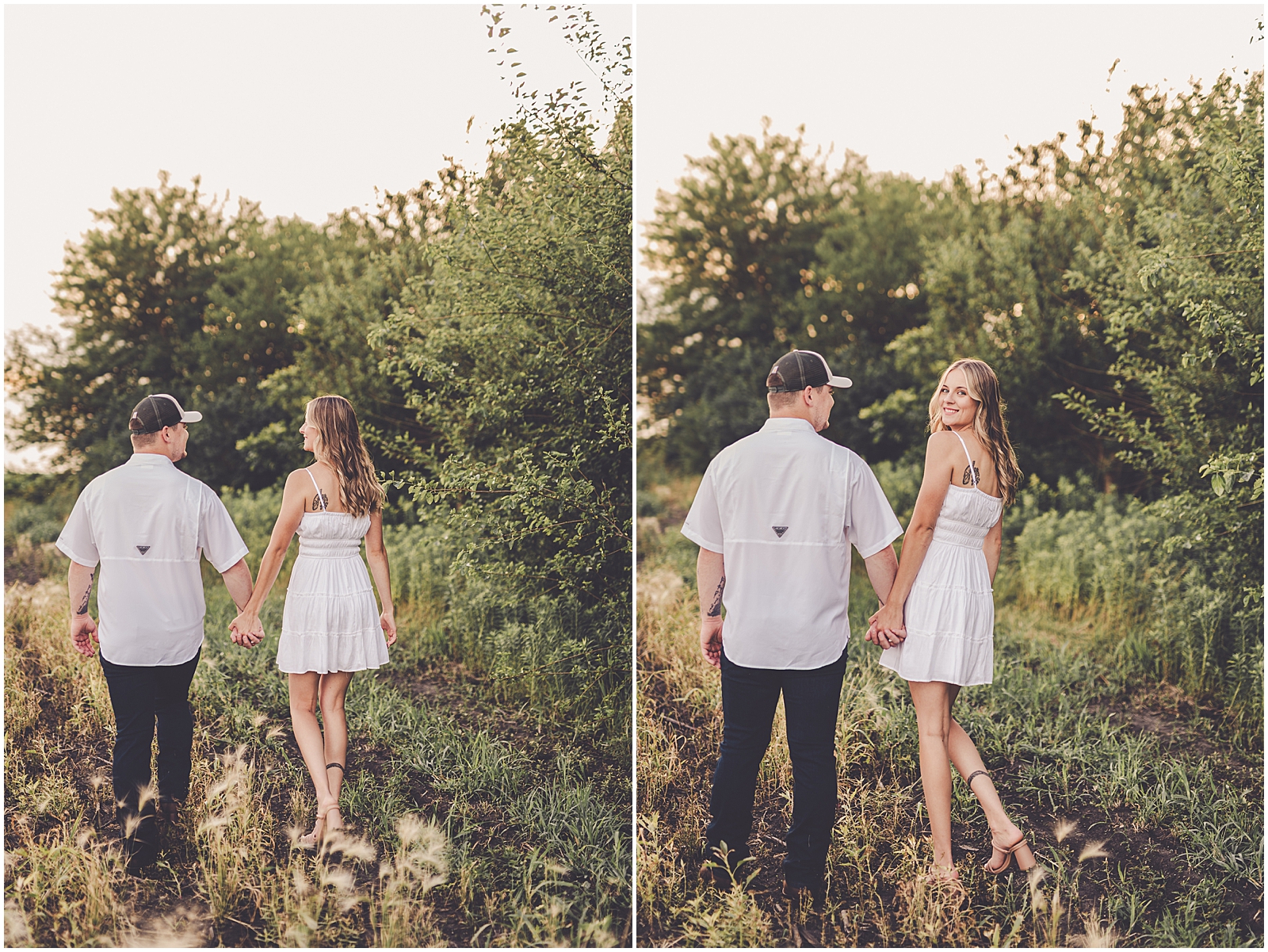 Summer engagement photos in Ashkum, Illinois with Chicagoland & Kankakee County wedding photographer Kara Evans Photographer.