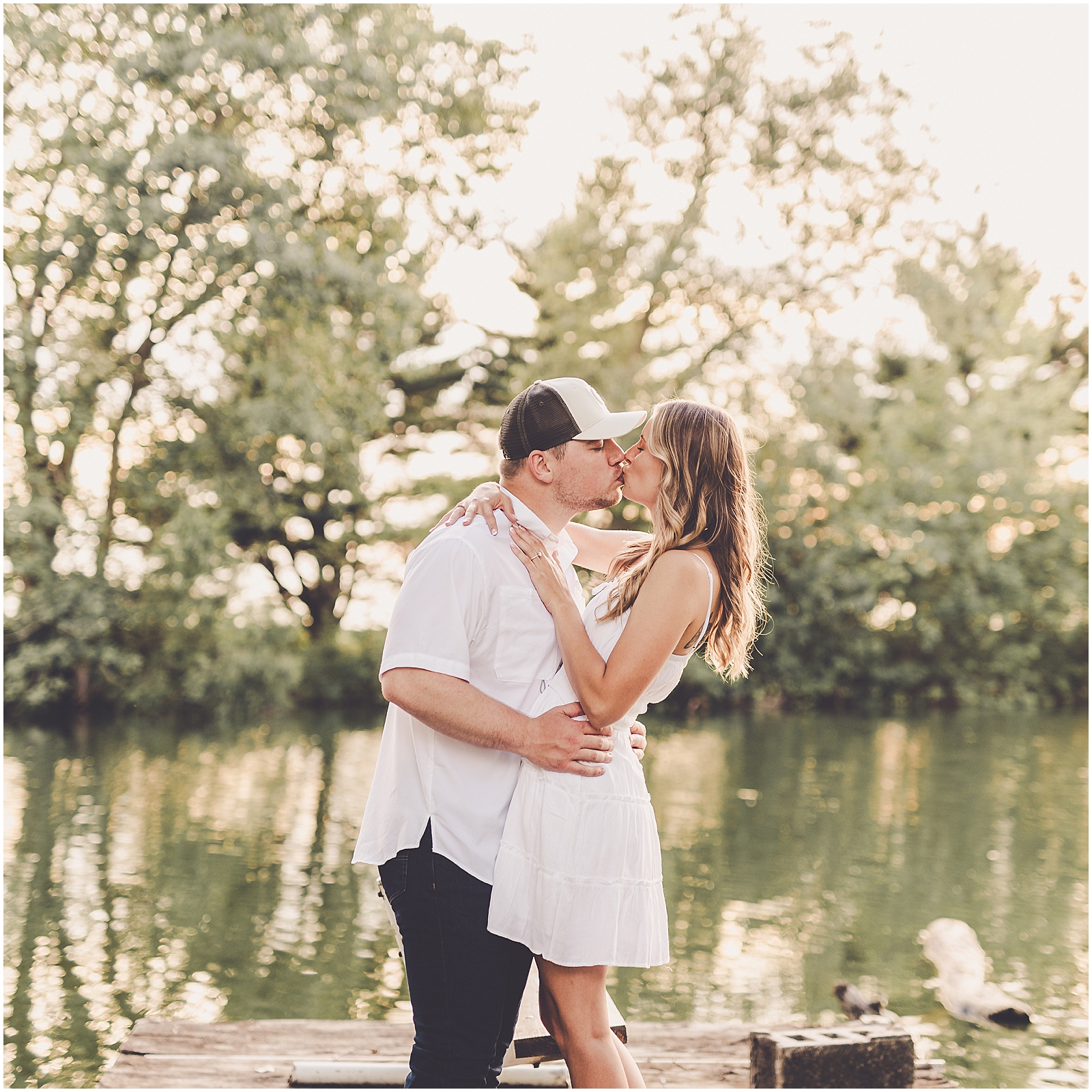 Summer engagement photos in Ashkum, Illinois with Chicagoland & Kankakee County wedding photographer Kara Evans Photographer.